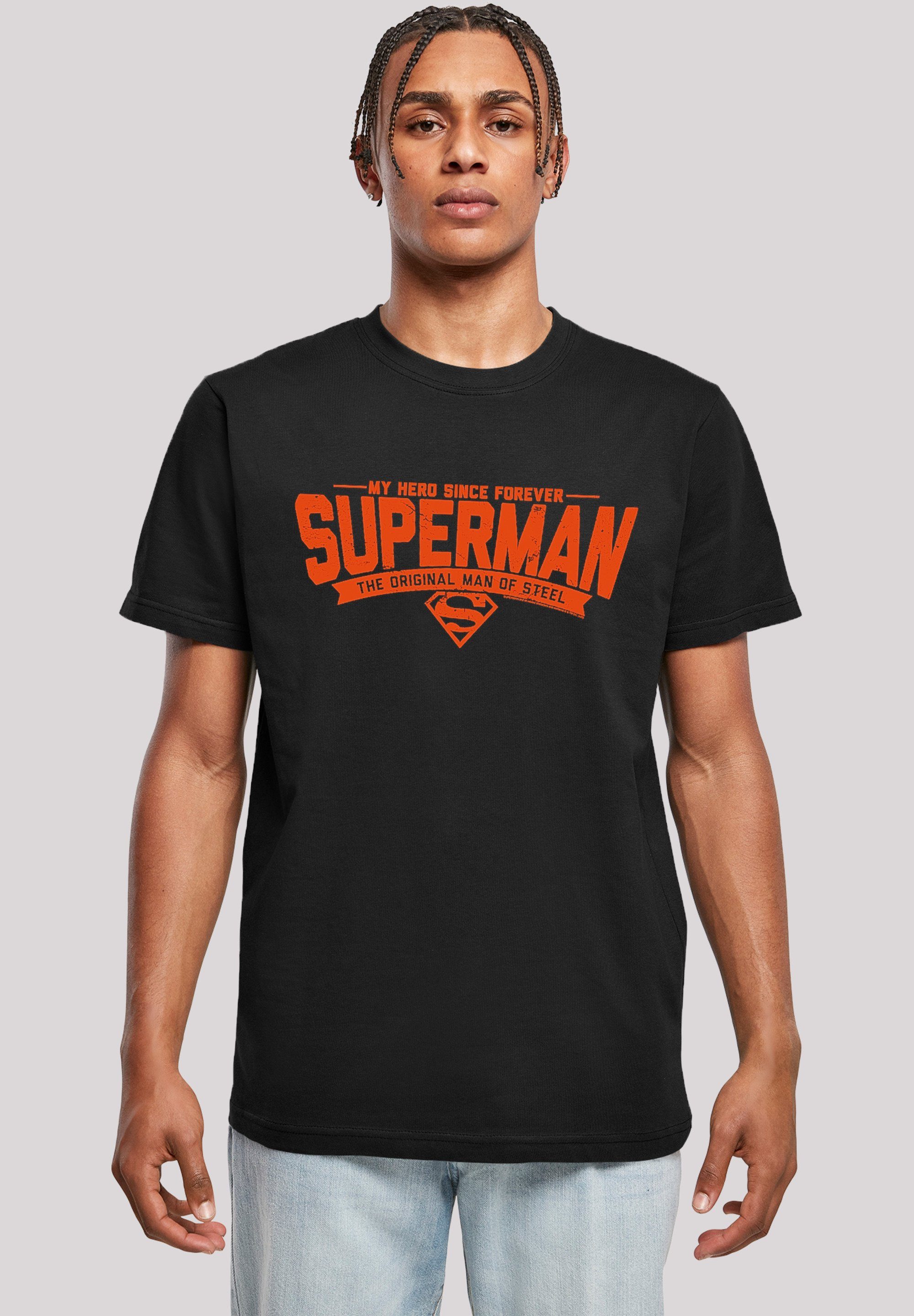 F4NT4STIC T-Shirt DC Comics Superman Hero My schwarz Herren,Premium Merch,Regular-Fit,Basic,Bedruckt