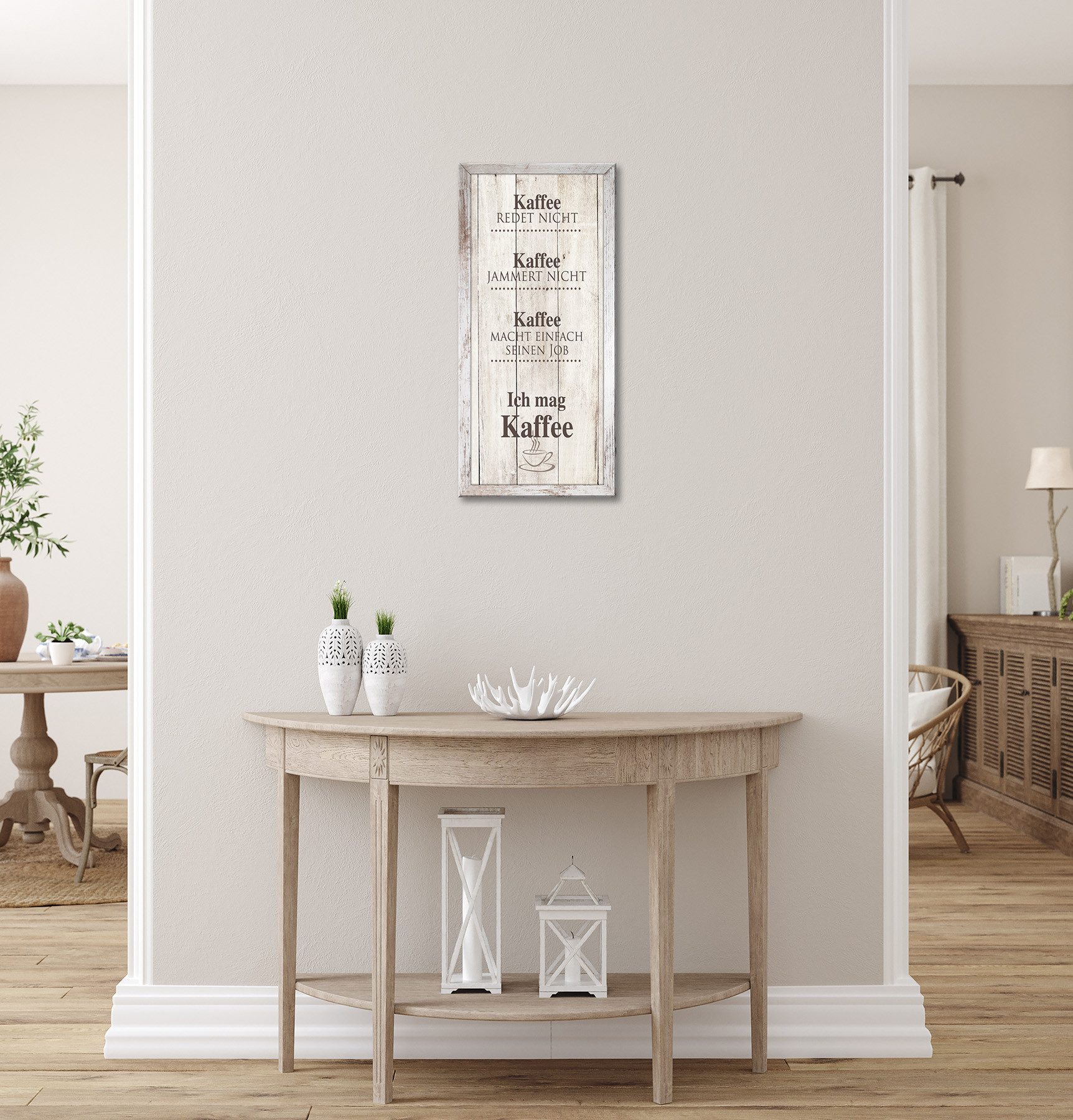 Bönninghoff Bild mit Rahmen Wandbild gerahmt KAFFEE 23x49 cm – Wanddeko modern, Kaffee, Kaffee Bilder, Sprüche & Texte (1 St), mit dekorativem Rahmen – Bild 2 von 5