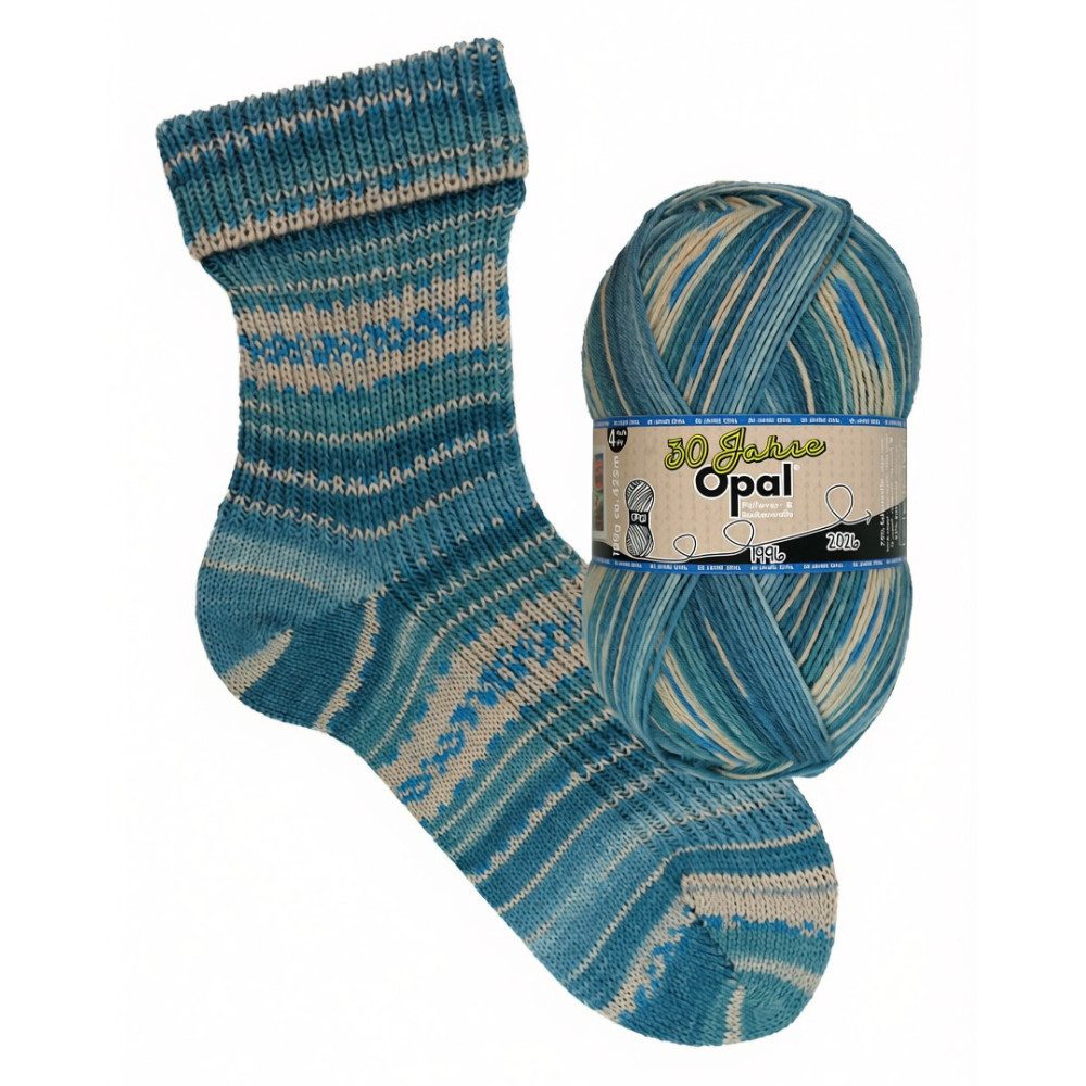 Opal Opal 30 Jahre Opal Jubiläumskollektion Pullover- und Sockenwolle Häkelwolle, 425 m (Opal 4-fach Pullover- und Sockenwolle, Jubiläumsgarn mit abwechslungsreichen Farbverläufen), 100 g