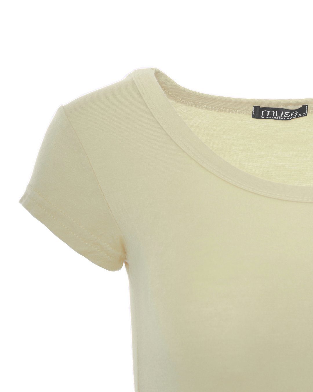 Basic Fit T-Shirt 1001 Kurzarm Muse Skinny sand T-Shirt