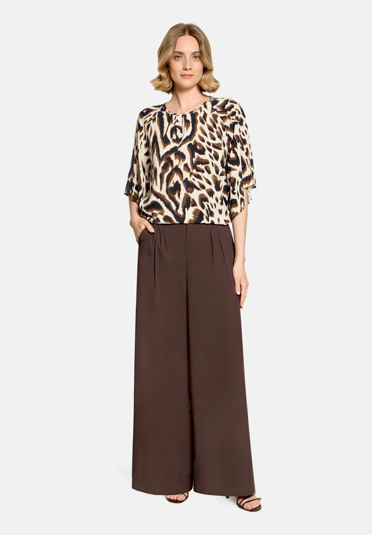 Cartoon Schlupfbluse Damen mit Muster