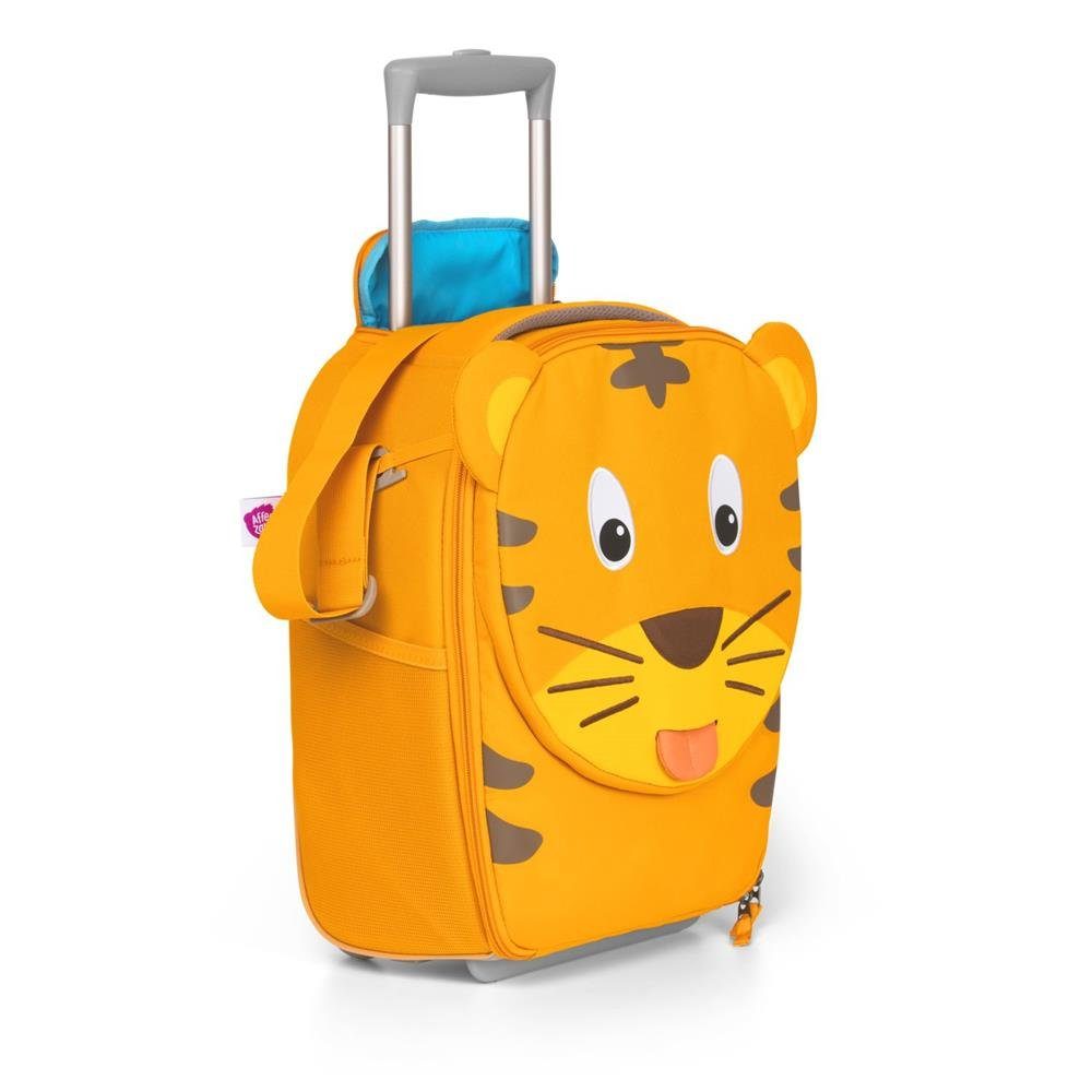 Affenzahn Kinderkoffer 20 Kindertrolley Handgepäckgröße, Liter, Tiger, in Timmy Rollen, 2 Orange