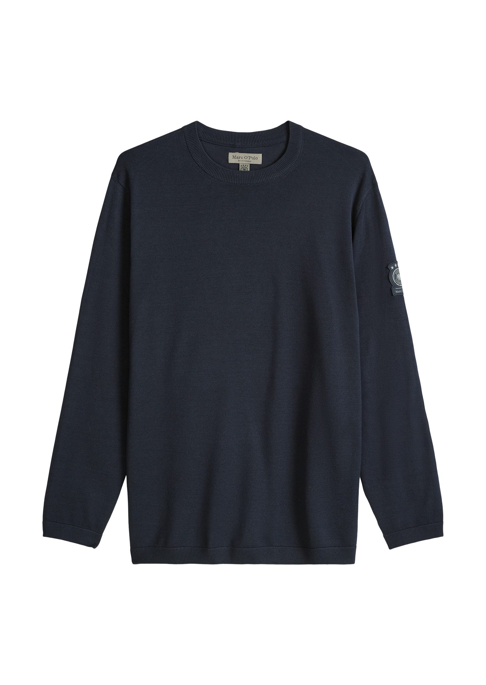 Marc O'Polo Rundhalspullover DFB Travel Collection mit feiner Struktur, regular fit