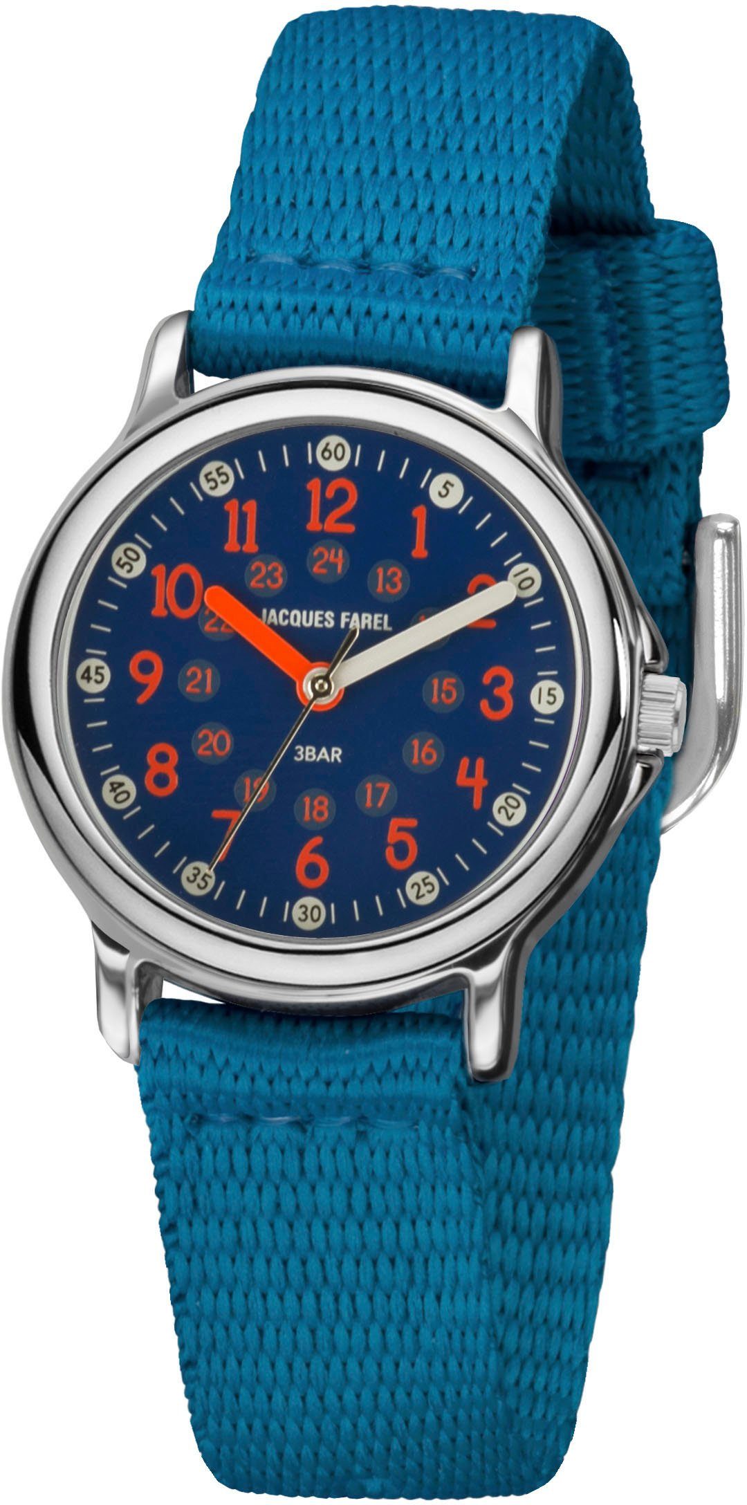 Jacques Farel Quarzuhr KCF 078, Armbanduhr, Kinderuhr, ideal auch als Geschenk