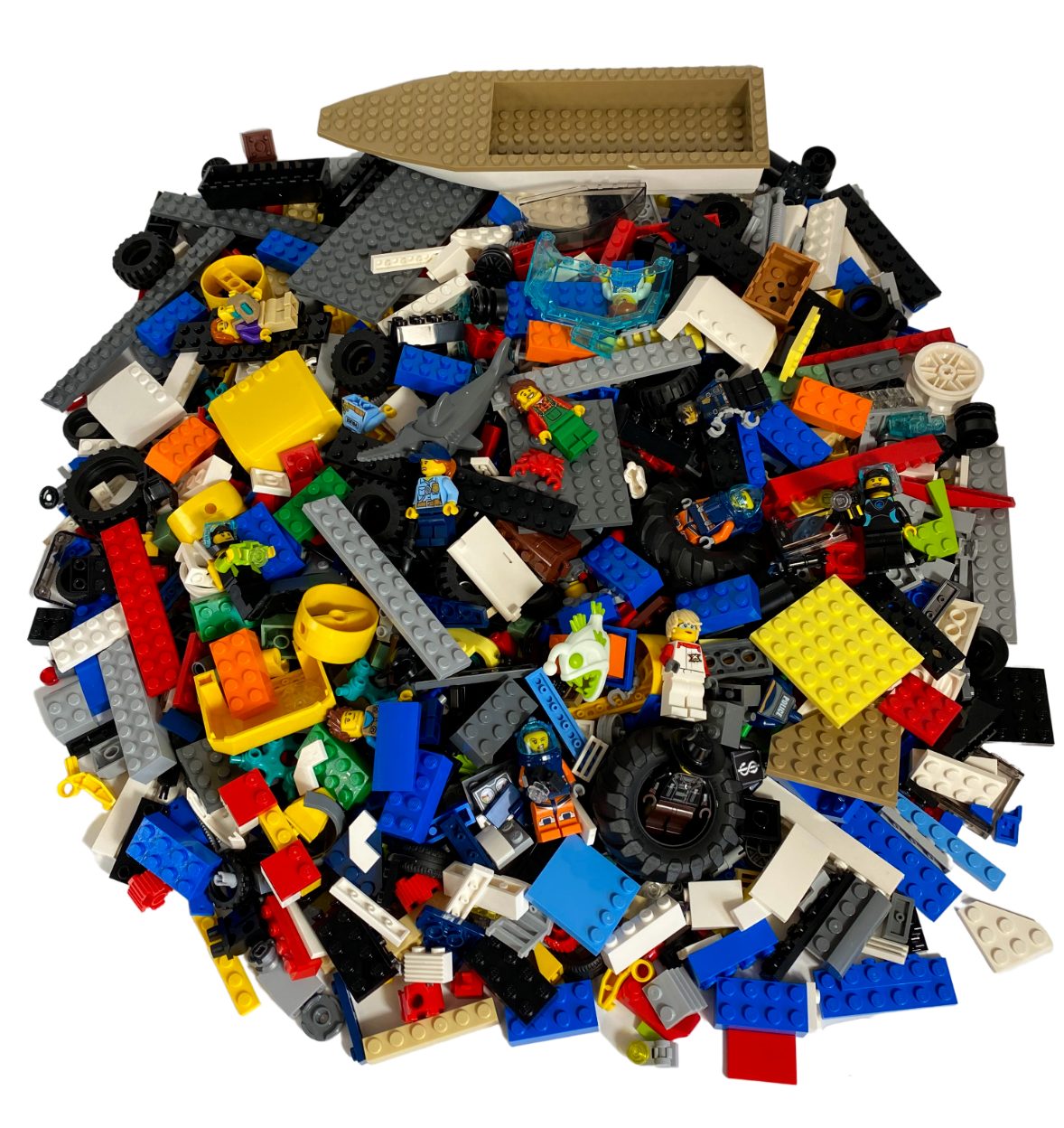 LEGO® Konstruktionsspielsteine »LEGO® City Original Mix 100 Steine -  Gemischte Steine + Minifiguren - Fabrikneu«, (100 St) online kaufen | OTTO