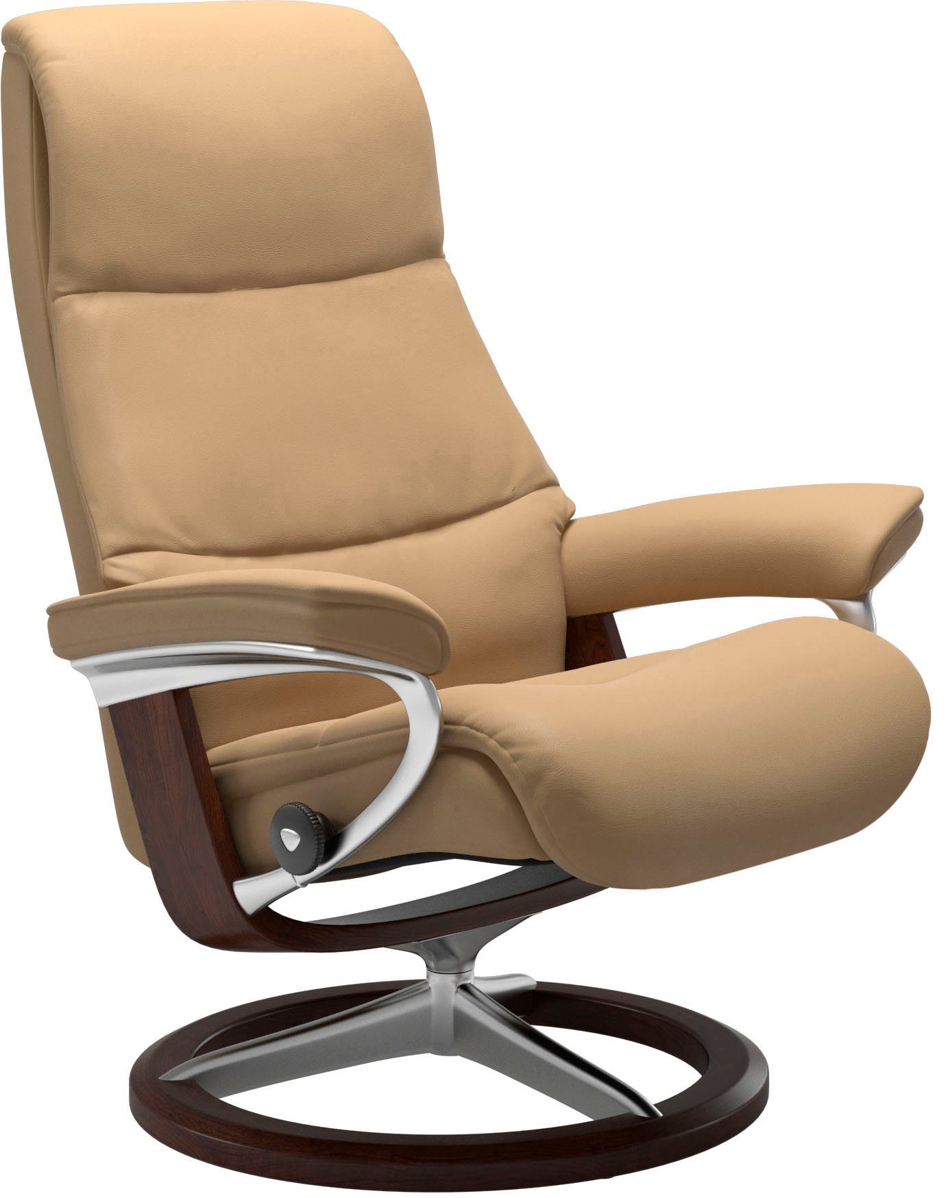 Stressless® Größe mit Relaxsessel Base, Braun View, M,Gestell Signature