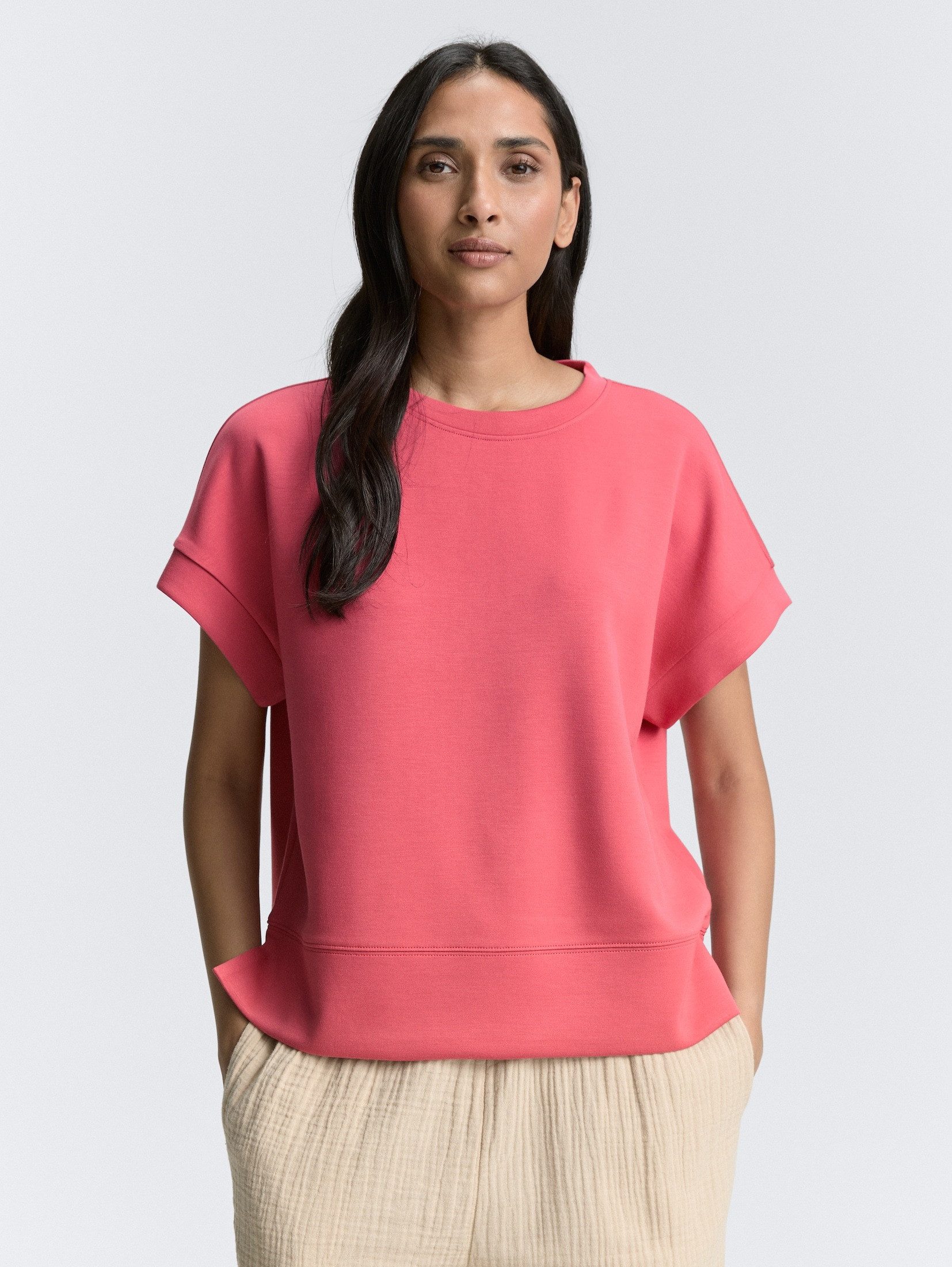 TOM TAILOR Sweatshirt Sweatshirt aus Scuba günstig online kaufen