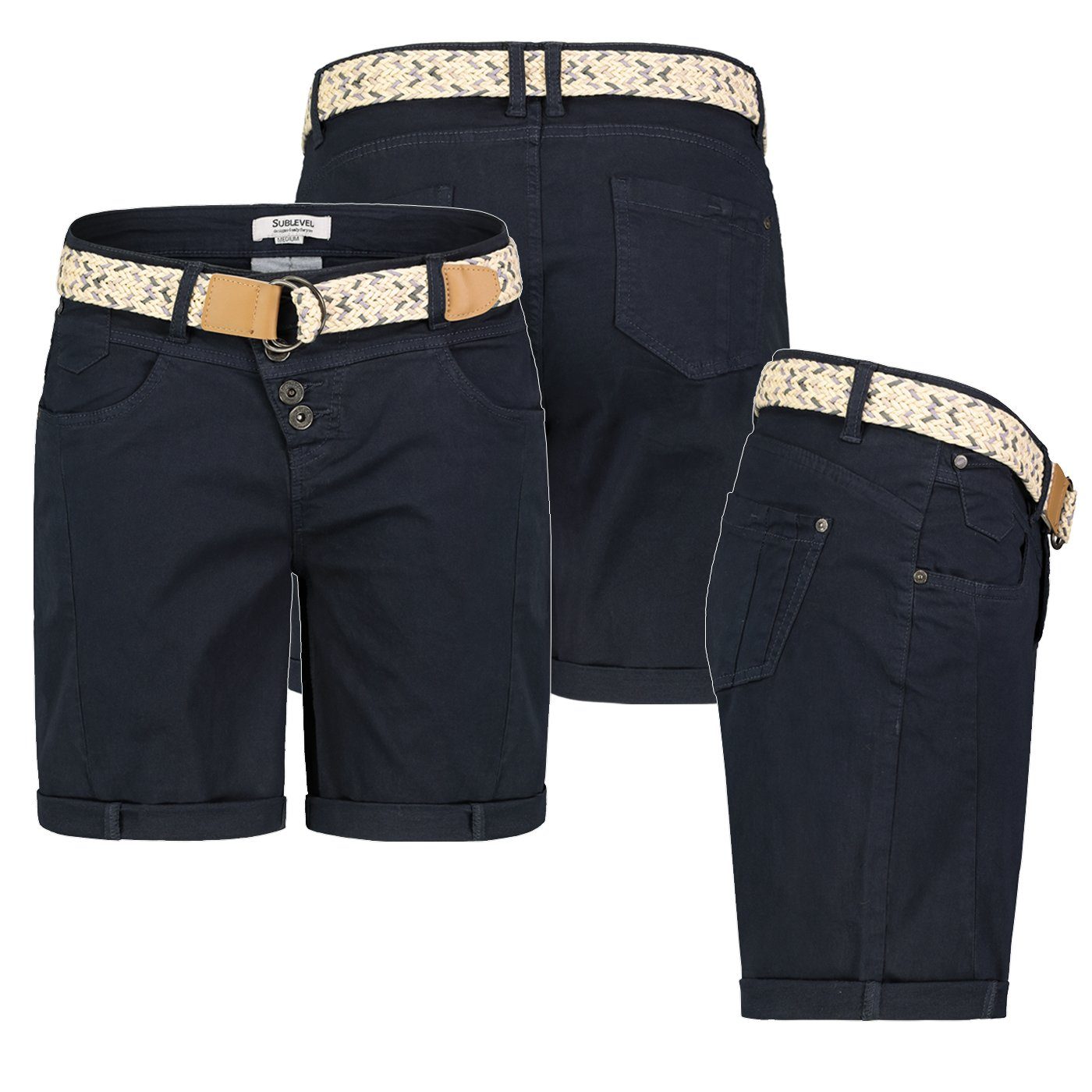 SUBLEVEL Bermudas Damen Short Bermuda kurze günstig online kaufen