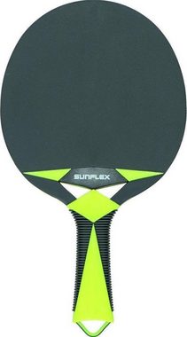 Sunflex Tischtennisschläger 2x Zircon Outdoor + Hülle + 12x Outdoor Bälle, Tischtennis Schläger Set Tischtennisset Table Tennis Bat Racket