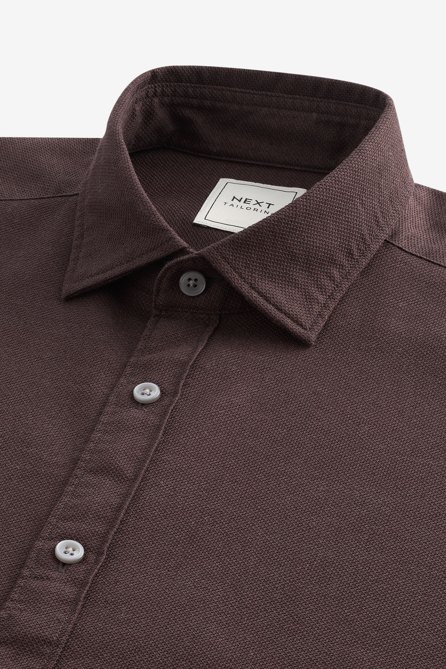 Next Langarmhemd Jeanshemd mit Haifischkragen aus Baumwolle (1-tlg)