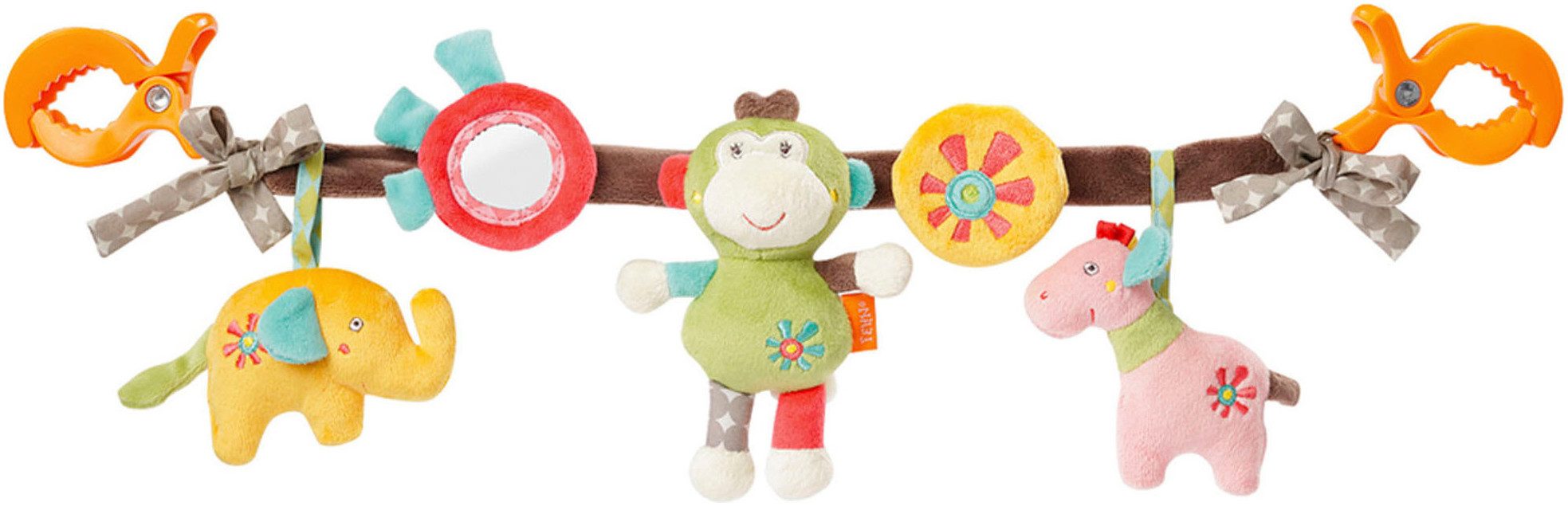Fehn Kinderwagenkette Classic Stars, Safari bunt