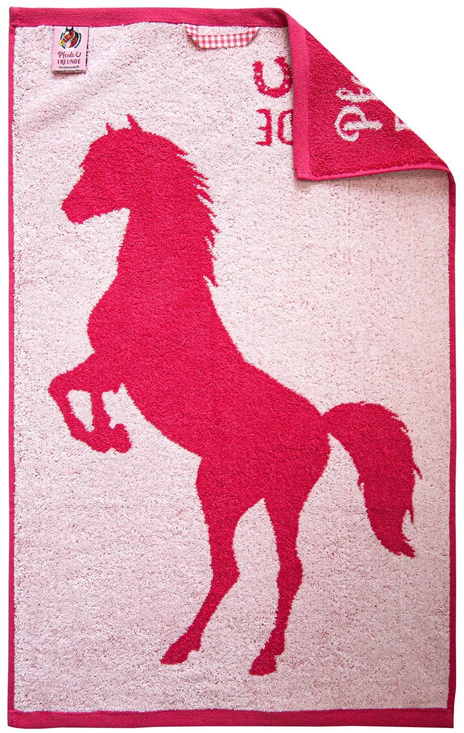 Dyckhoff Handtuch Dyckhoff 'Pferdefreunde' Handtuch cm 50 Pink 70 x Kinderfrottierserie