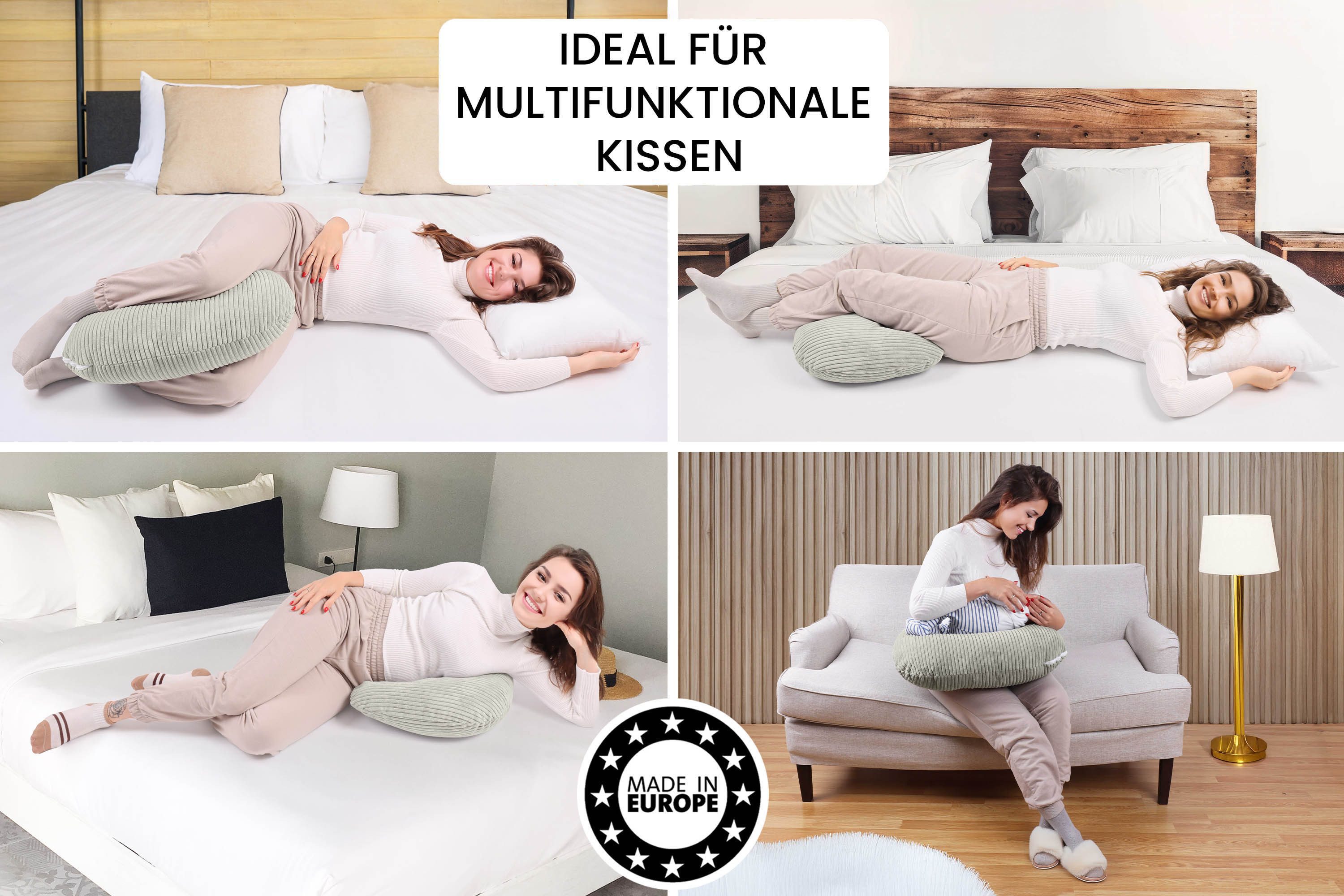 Amilian Stillkissenbezug - Ersatzbezug für Schwangerschaftskissen günstig online kaufen