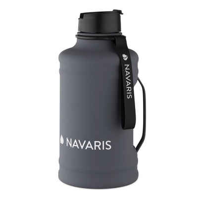 Navaris Trinkflasche 2,2 Liter Fitness Trinkflasche - XXL Flasche Gym Bottle