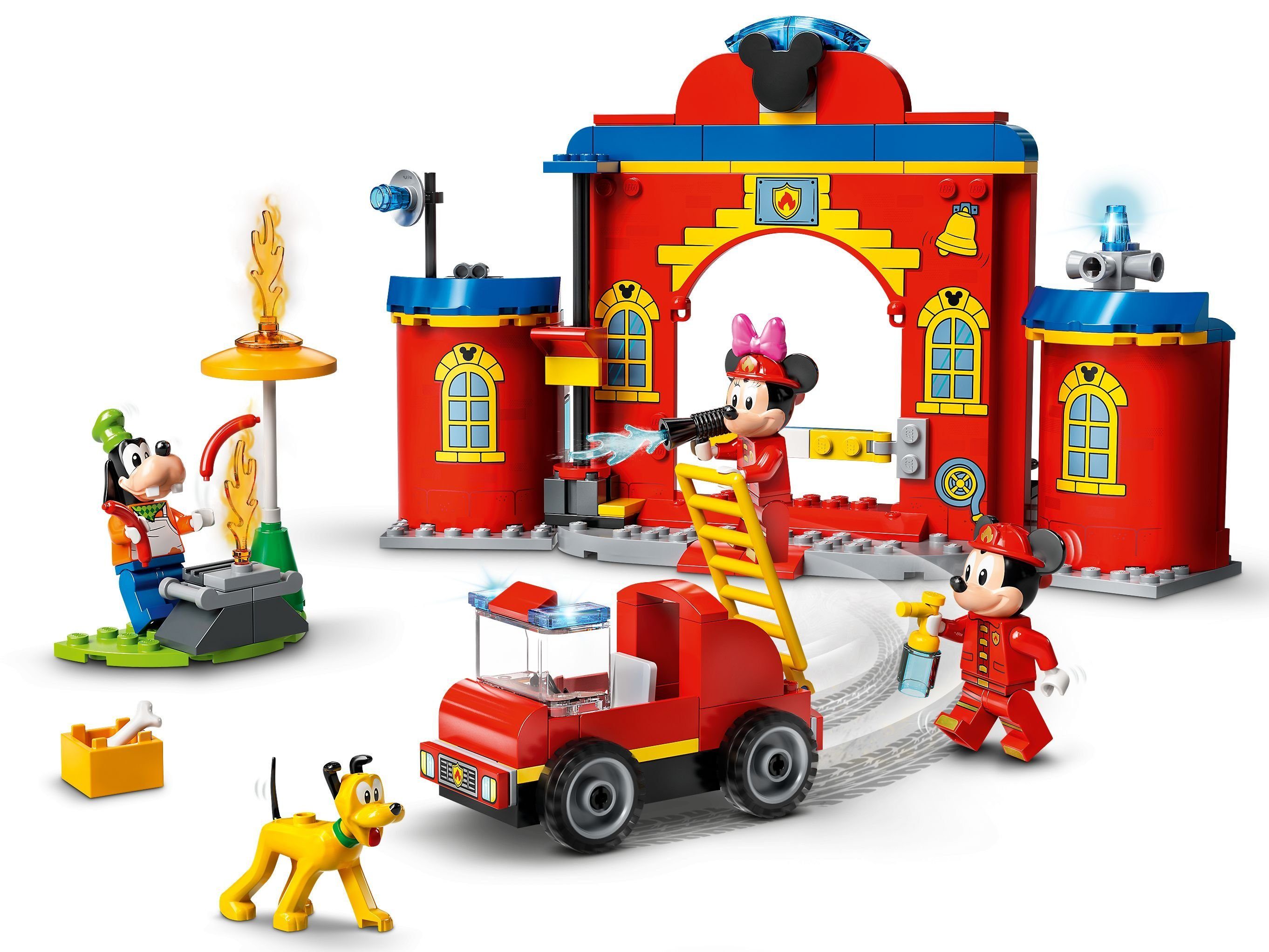 - - Disney™ Konstruktionsspielsteine Mickys and LEGO® Mickey LEGO® Friends Feuerwehrstation (144 St) und,