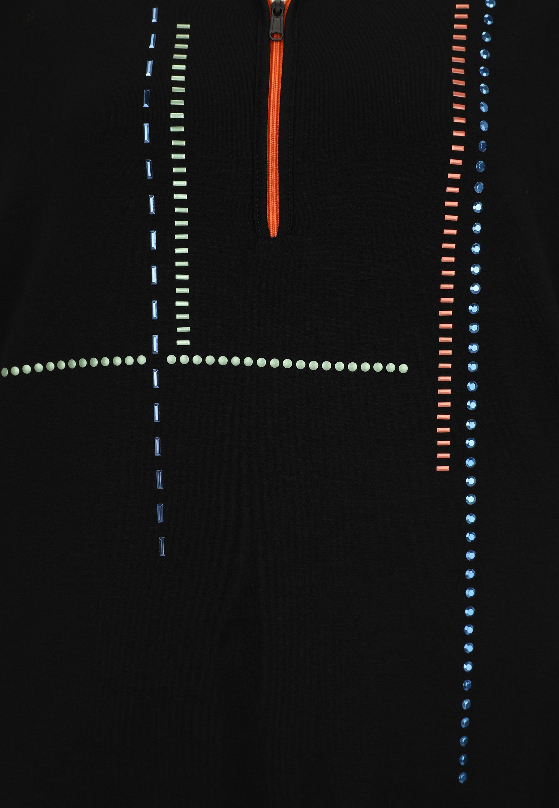 Doris Streich Longbluse mit Metallplättchen-Motiv