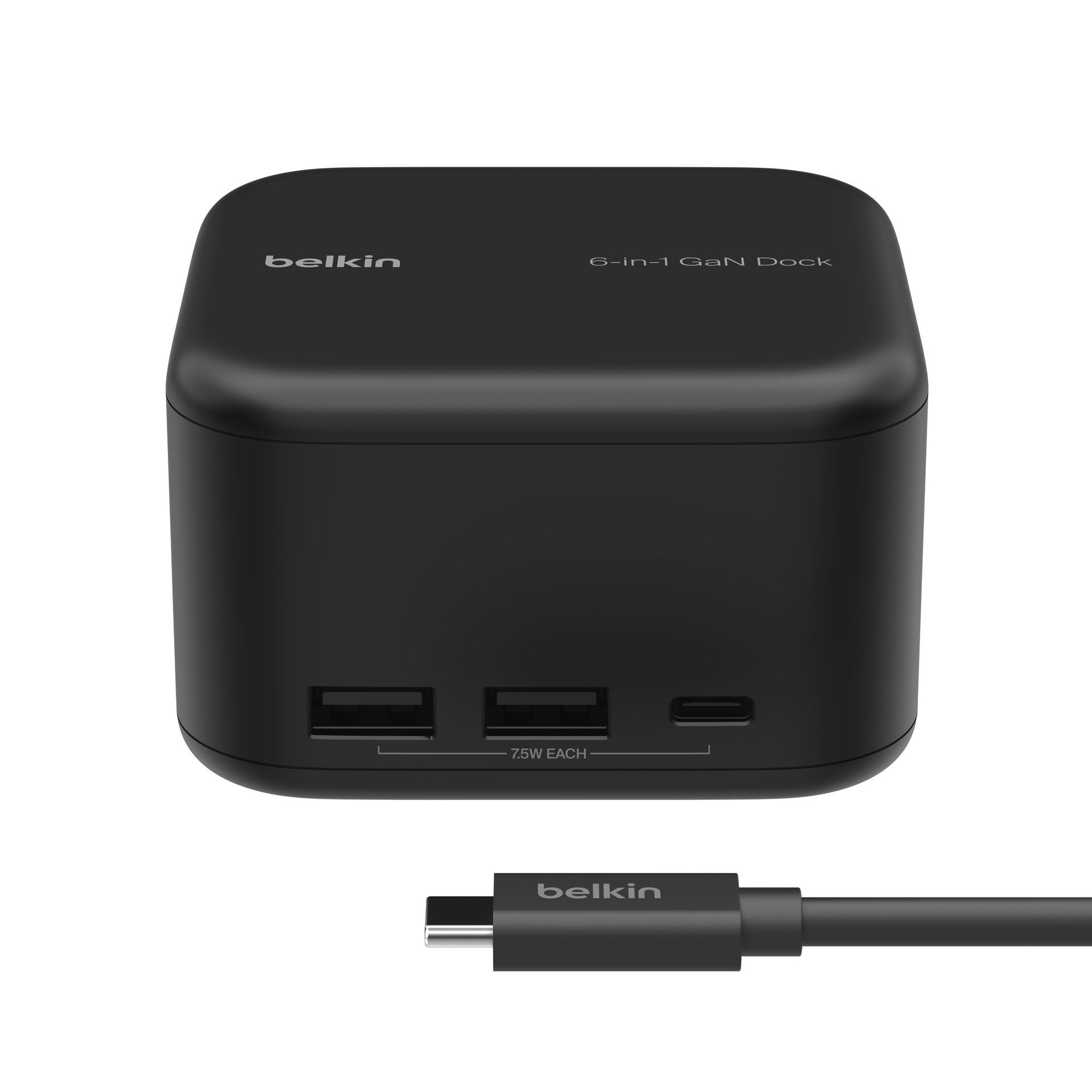 Belkin Laptop-Dockingstation Connect USB-C 6-in-1 Core GaN Docking Station