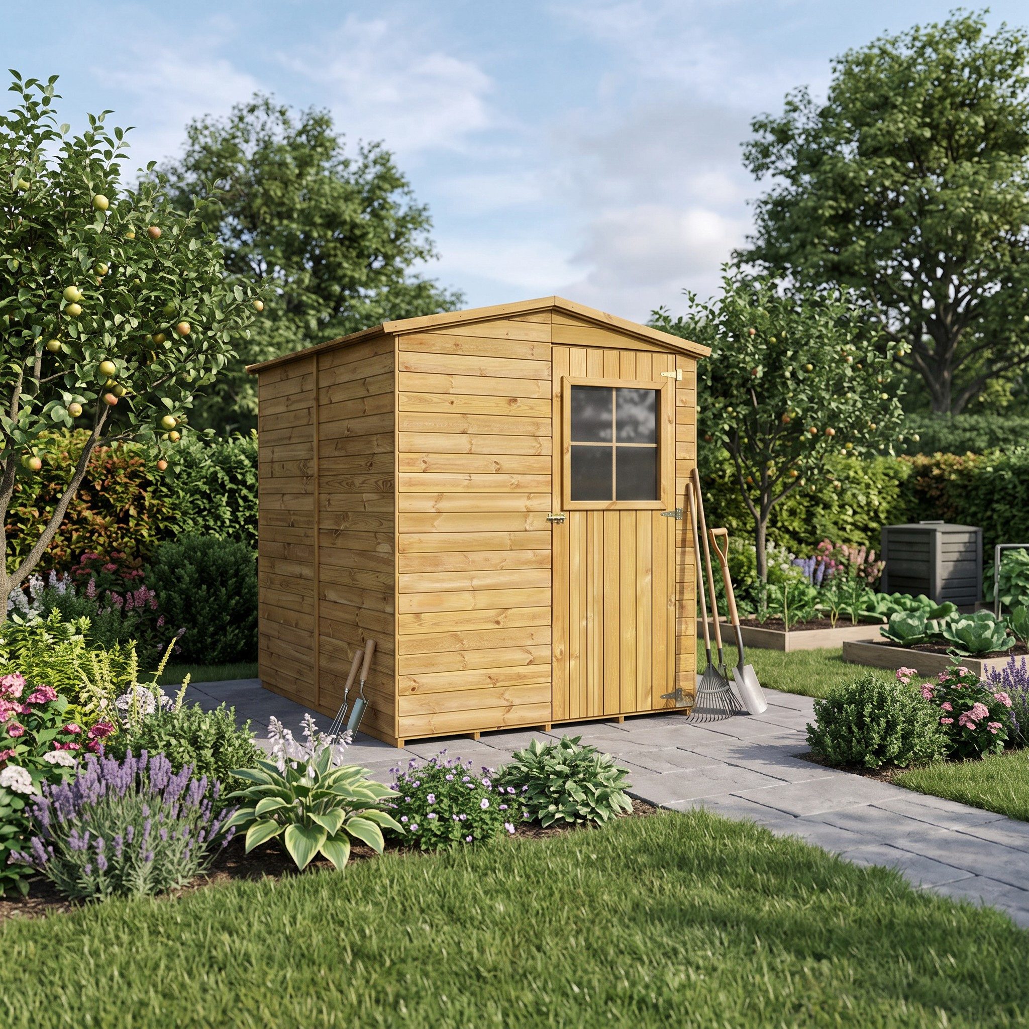 bv-vertrieb Gerätehaus Geräteschuppen Gartenhaus Werkzeugschuppen Kaminholz
