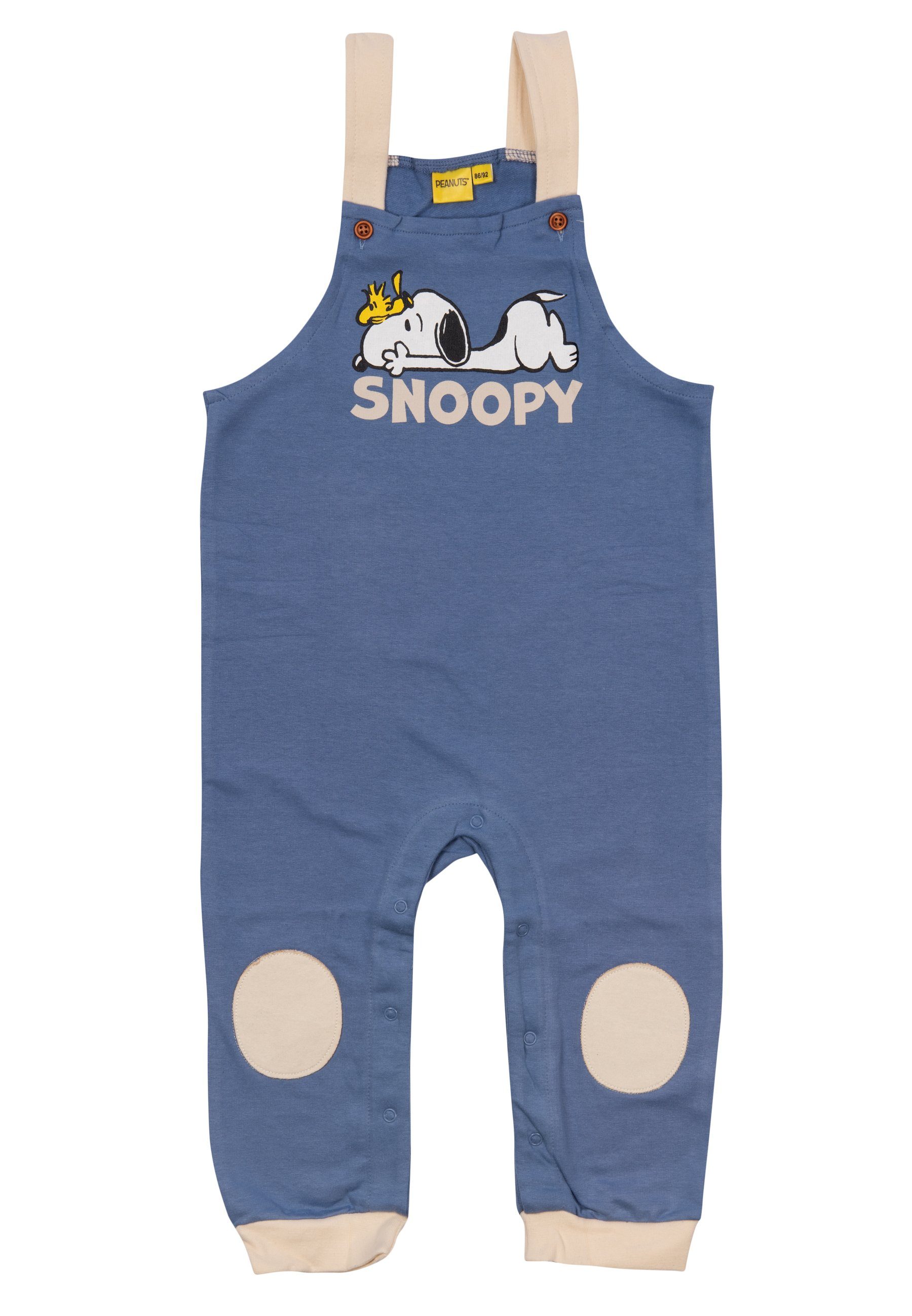 United Labels® Latzhose Peanuts Snoopy & Woodstock - Latzhose mit Knöpfen