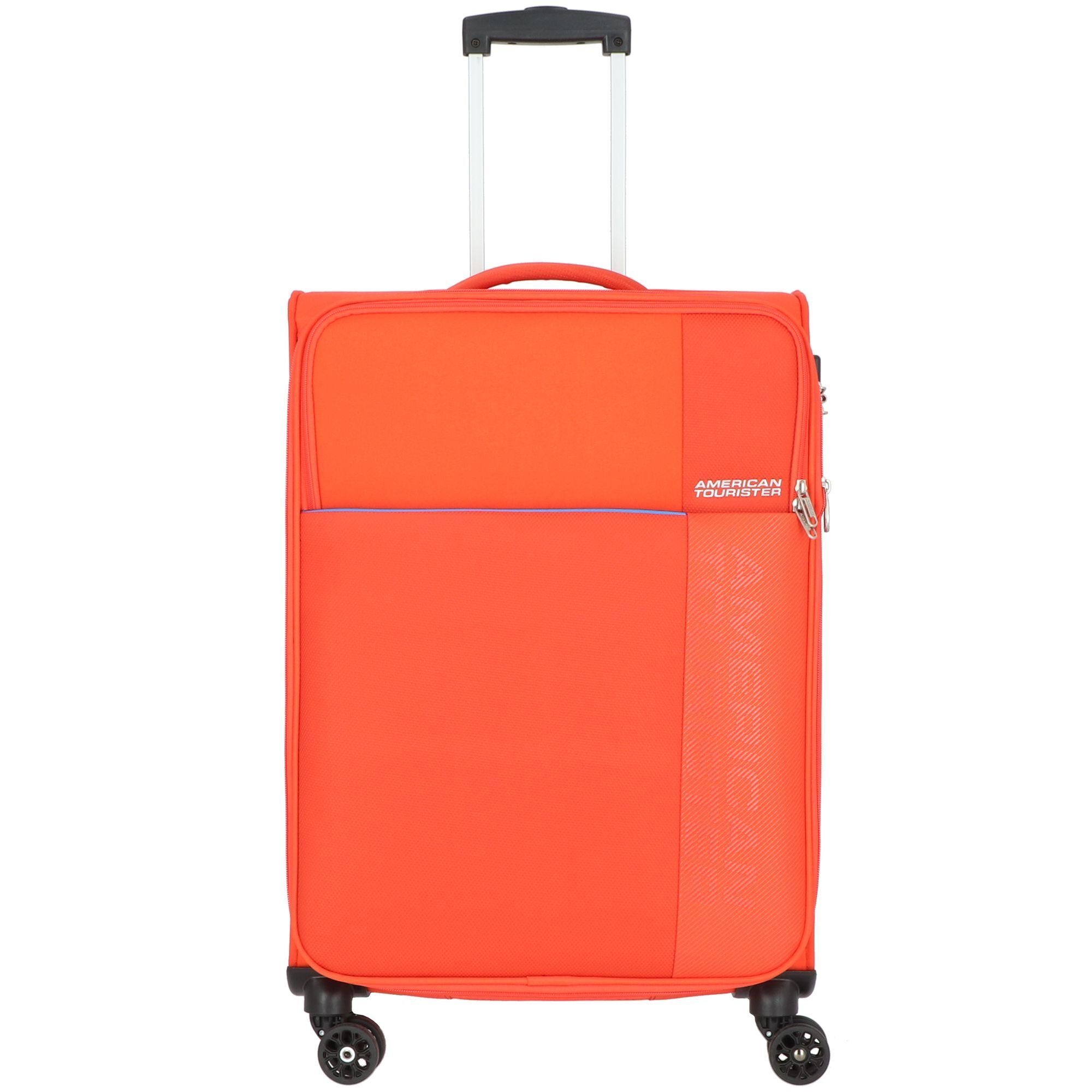 American Tourister Weichgepack Trolley Fun Cruise 4 Rollen Polyester Ausstattungen arretierbarer Griff Kreuzpackgurt