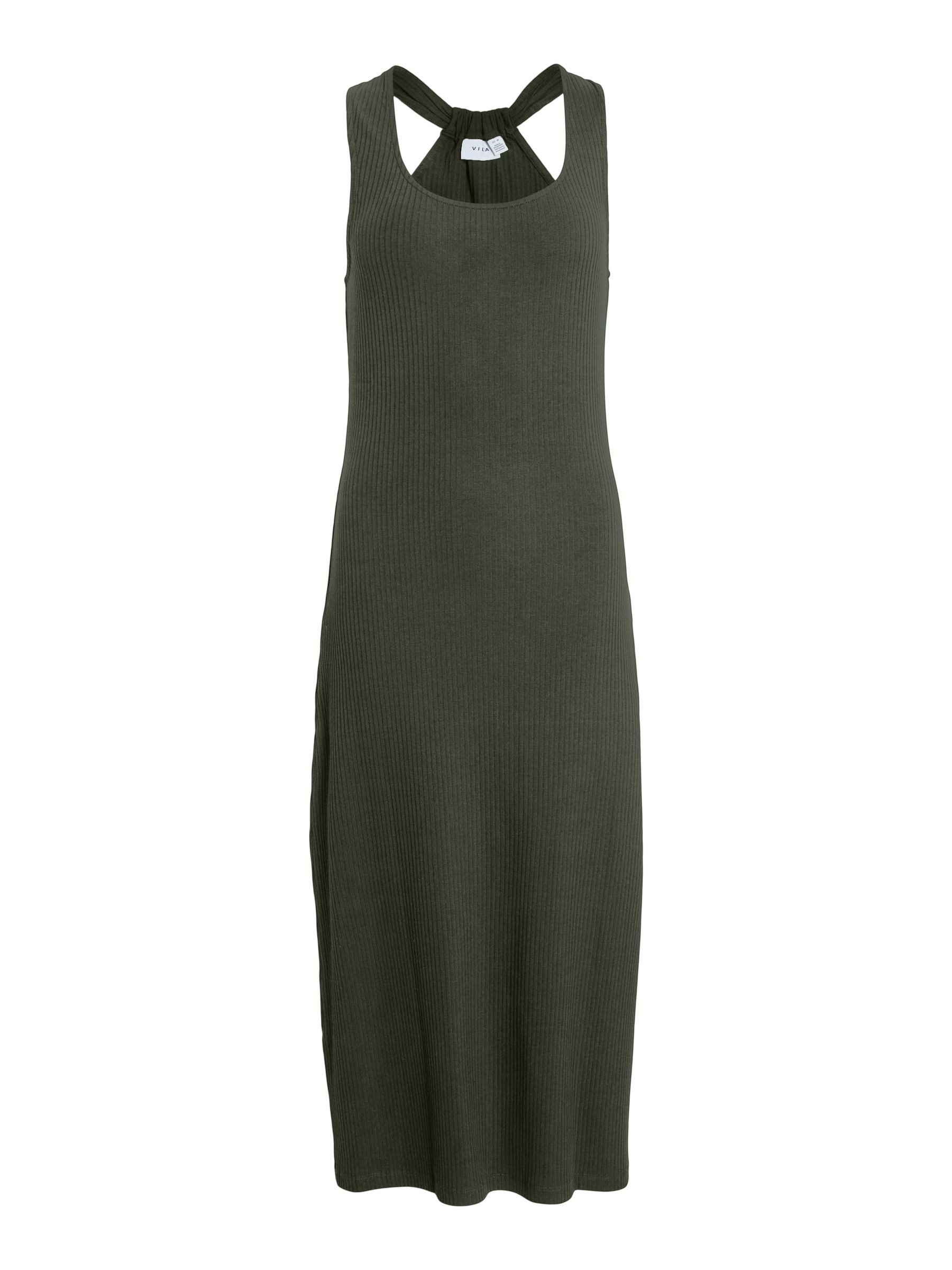 Vila Shirtkleid Leger Geripptes Tanktop Midi Dress (lang) VINIMEO U-NECK S/ günstig online kaufen