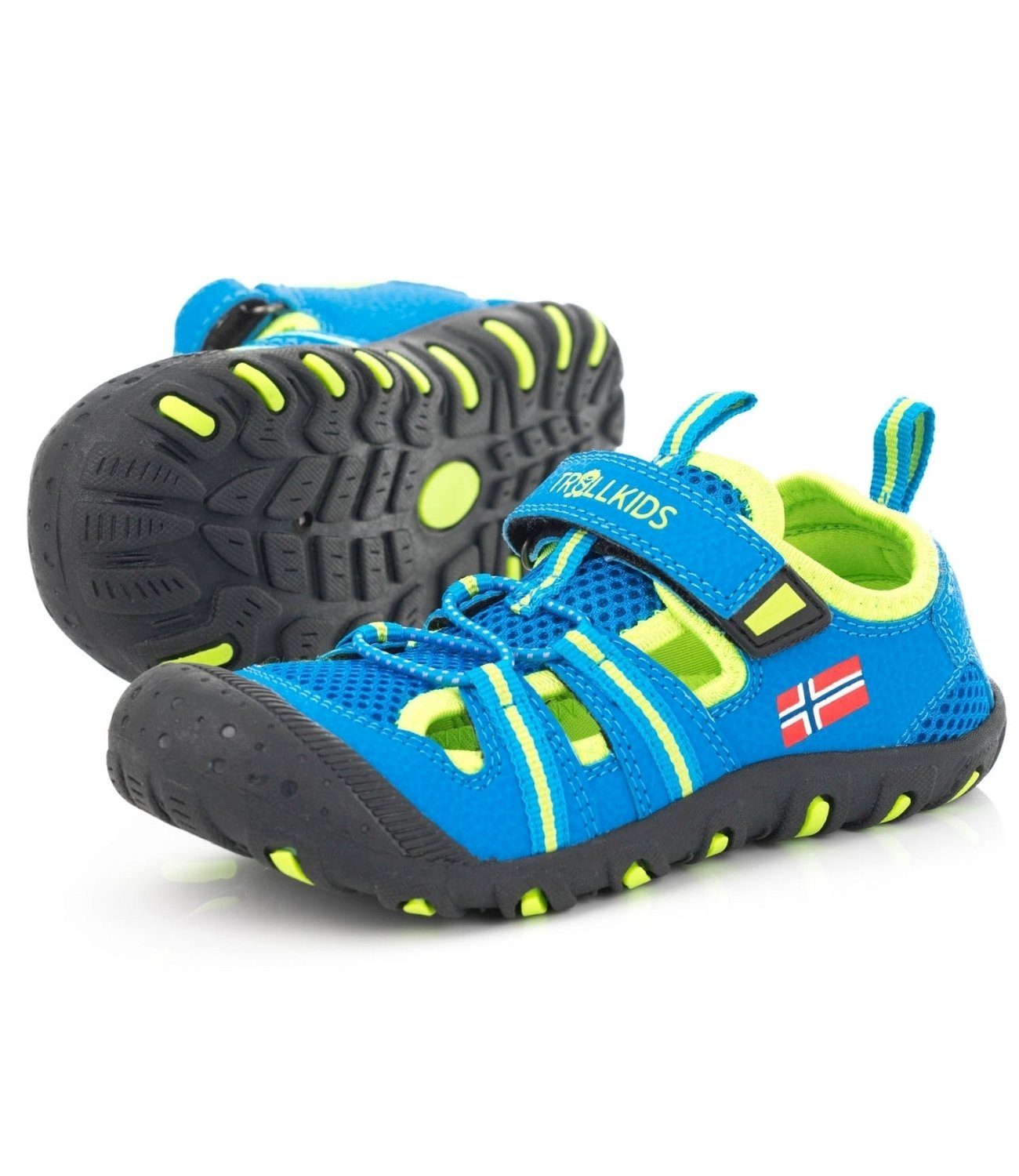 TROLLKIDS Sandefjord Kinder Outdoorsandale Zehenschutz
