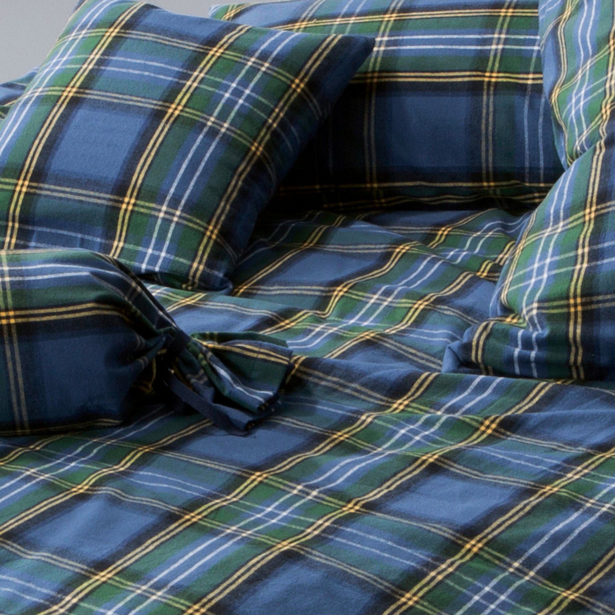 Erwin Müller Kissenbezüge Kissenbezug, (1 Stück), Flanell Karo günstig online kaufen