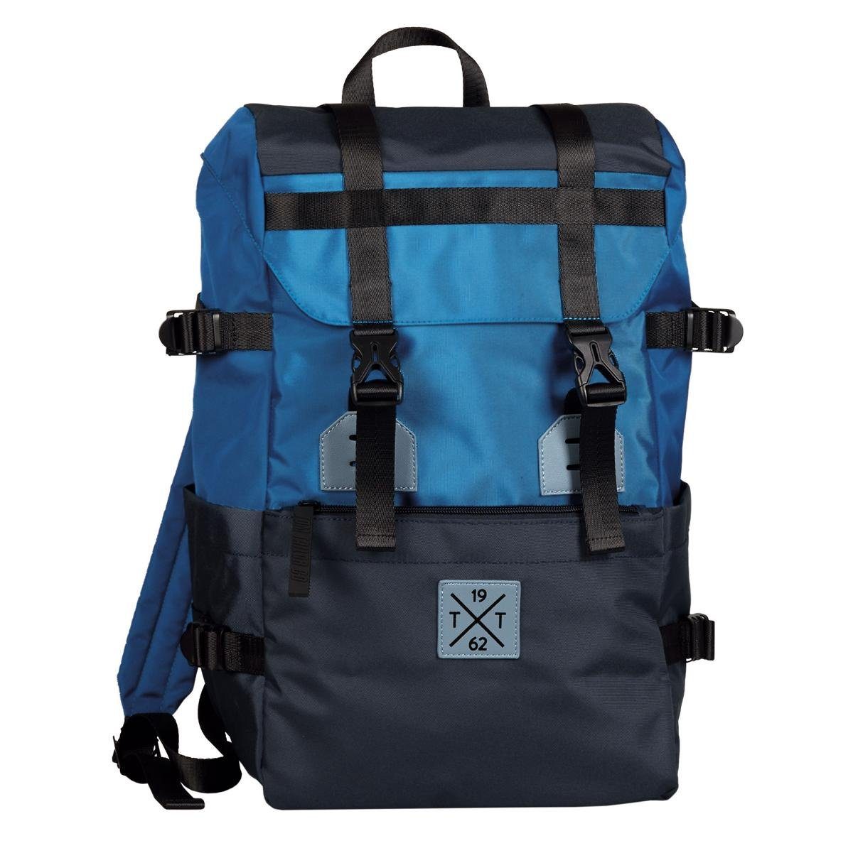 TOM TAILOR Freizeitrucksack Tom Tailor STUART, Rucksack L, mixed blau