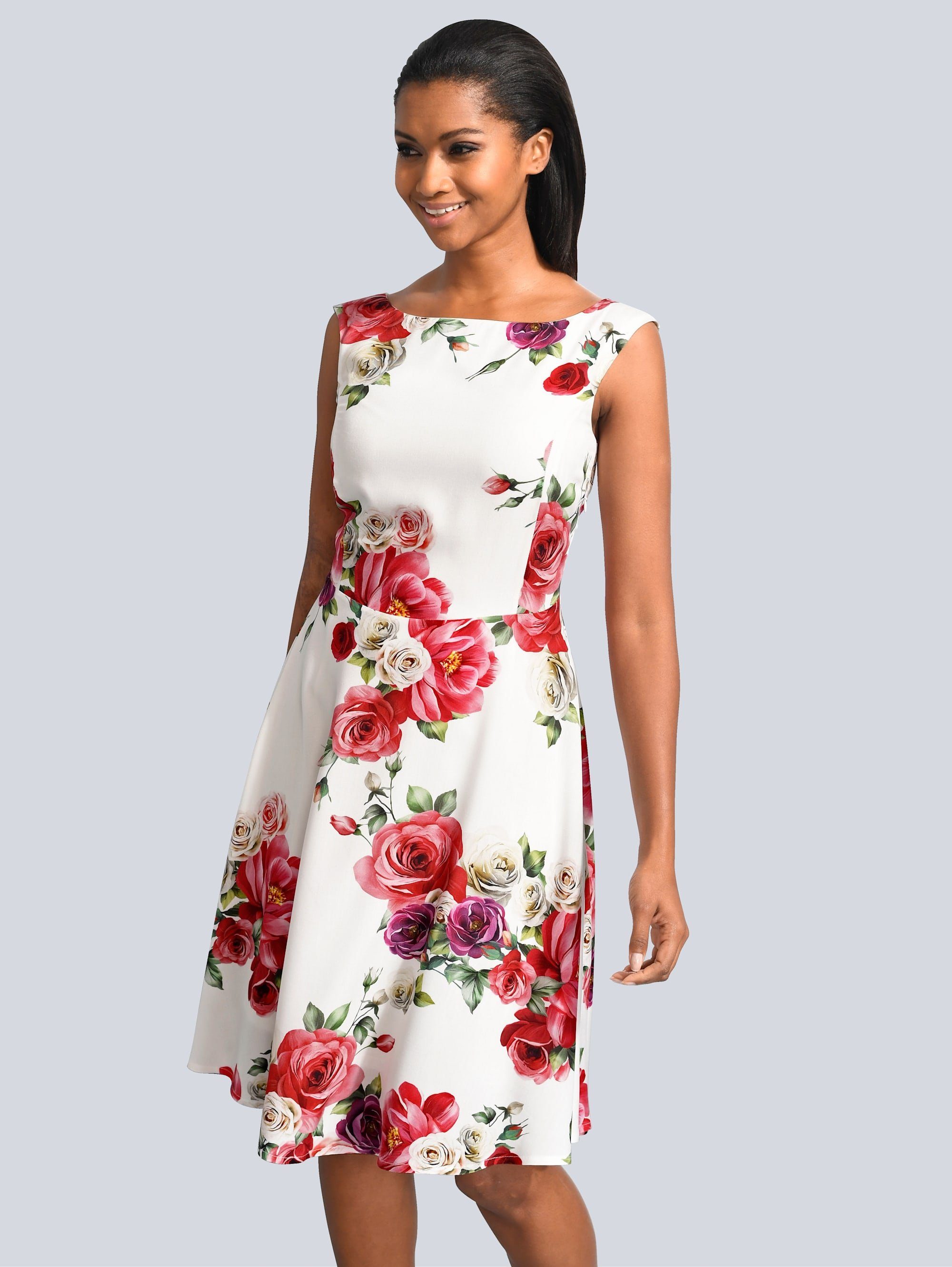 Alba Moda Kleid allover im exklusivem Alba Moda Druck ...