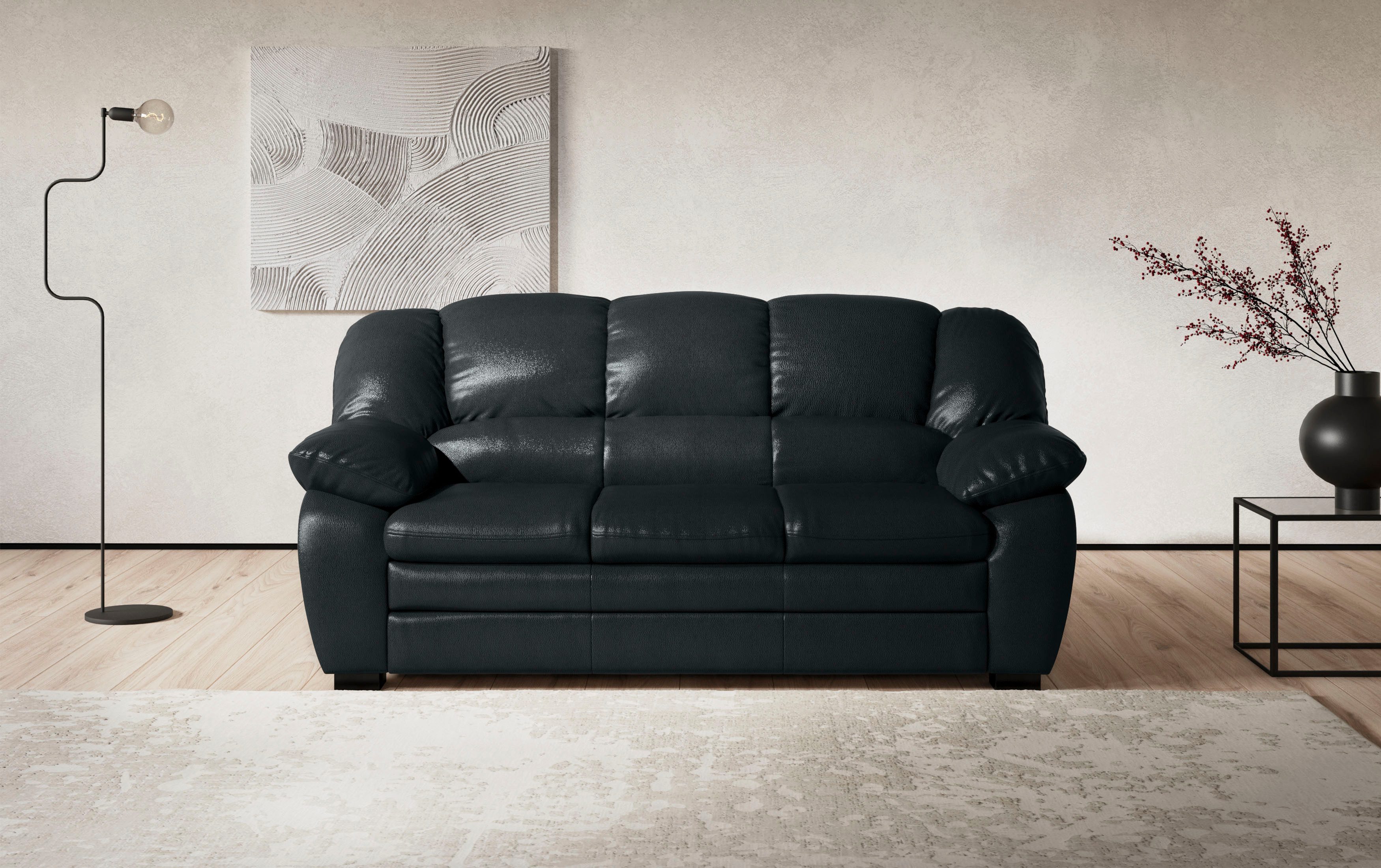 COTTA 2,5-Sitzer Casino Sofa, Garnitur: Sessel 2,5-Sitzer, B: 185 cm, Sitzhöhe 43 cm, Polstergarnitur, auch als Set erhältlich