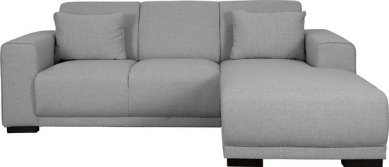 HOME AFFAIRE Ecksofa BORNHOLM incl. 2 Kissen, Stellmaße 234x162 cm L-Form Struktur fein Hellgrau