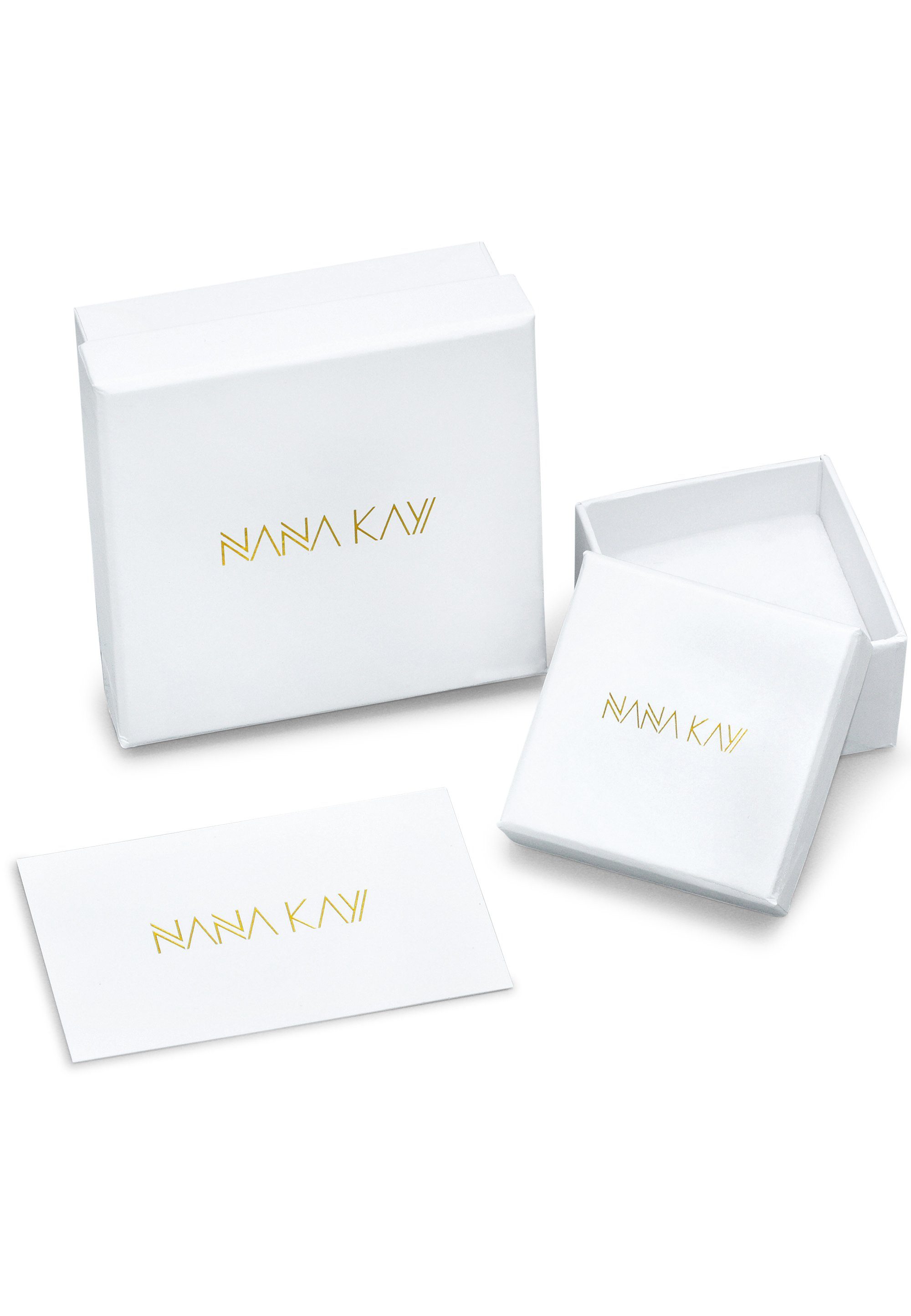 NANA KAY Kette ohne mit Anhänger Love, farblosen ST448, Steinchen Pure