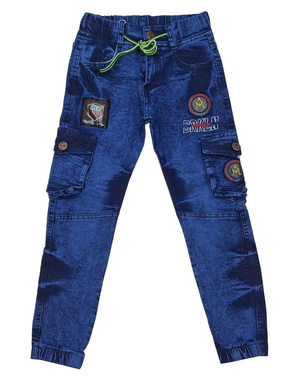 Fashion Boy Cargojeans Jungen Cargo Hose Jeans, J8630 mit Stretch-Anteil