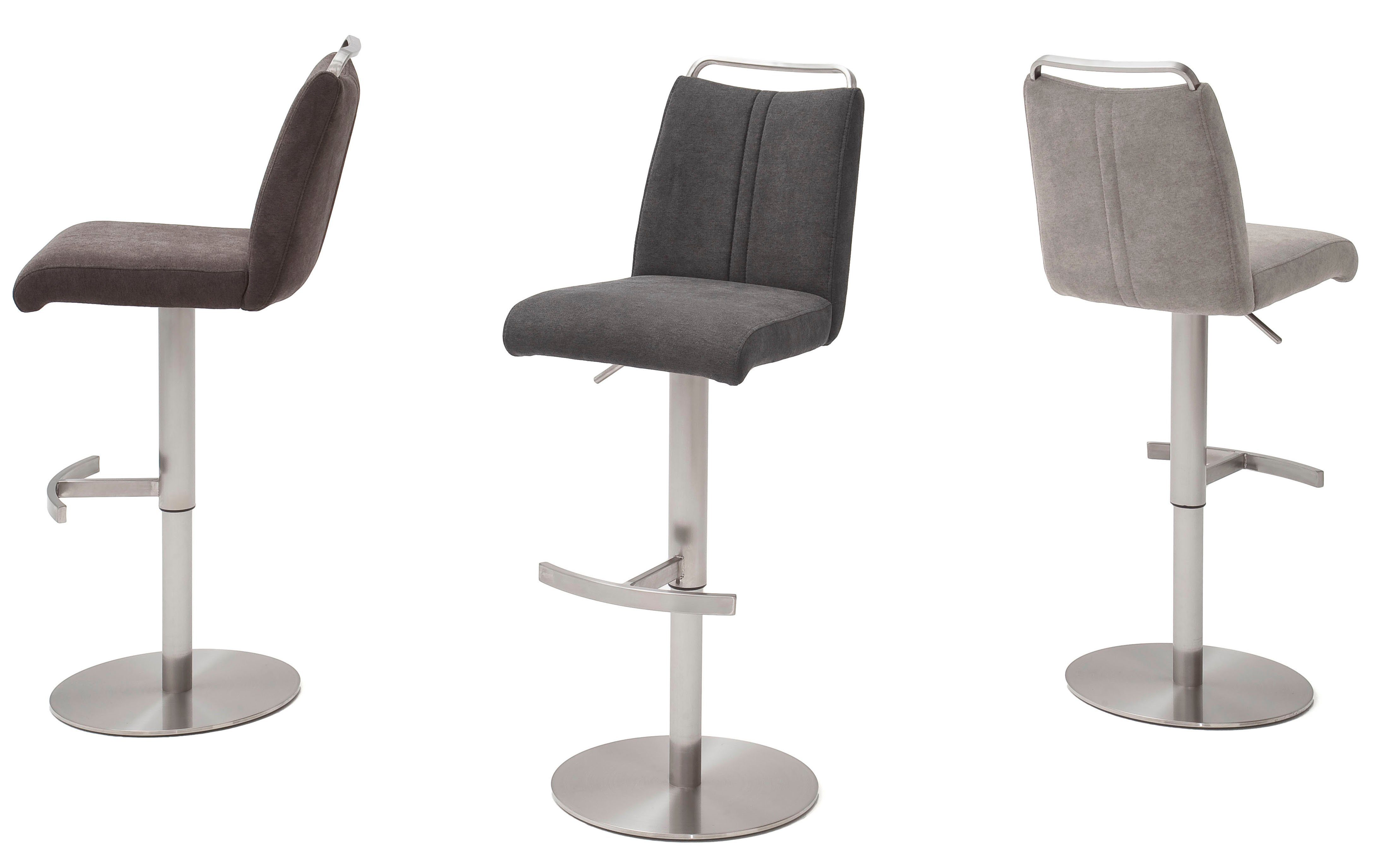 MCA furniture Bistrostuhl GIULIA Barstuhl Tresenstuhl Tresenhocker, Barhocker,Bistrohocker,Barstuhl,drehbar,Sitzhöhe 53-78cm,mit Lehne