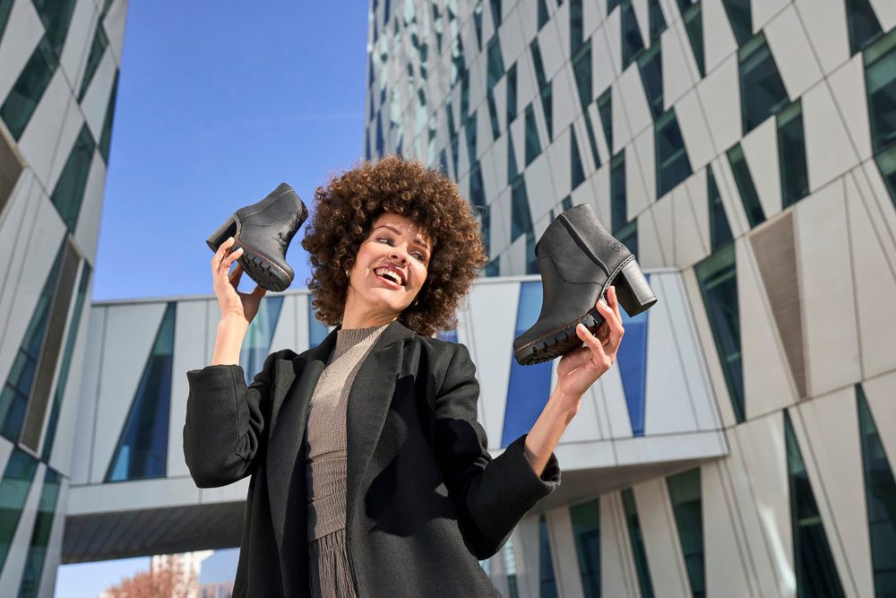Rieker Ankleboots Stiefelette, Plateauboots, Blockabsatz, in eleganter Opti günstig online kaufen