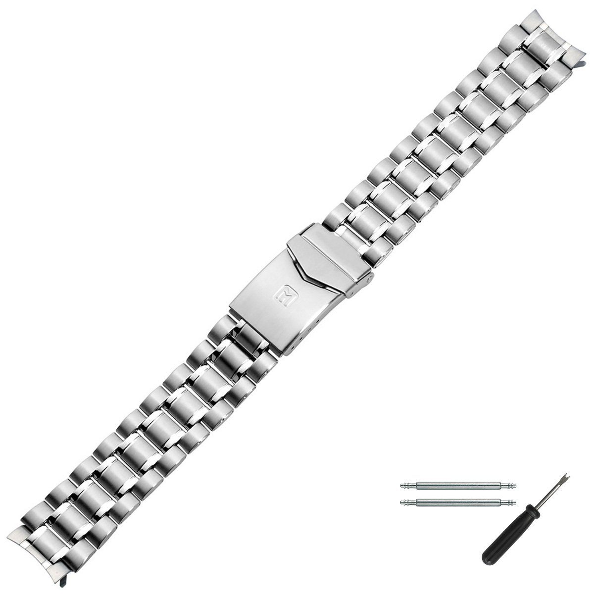 MARBURGER Uhrenarmband 18mm Edelstahl Silber günstig online kaufen