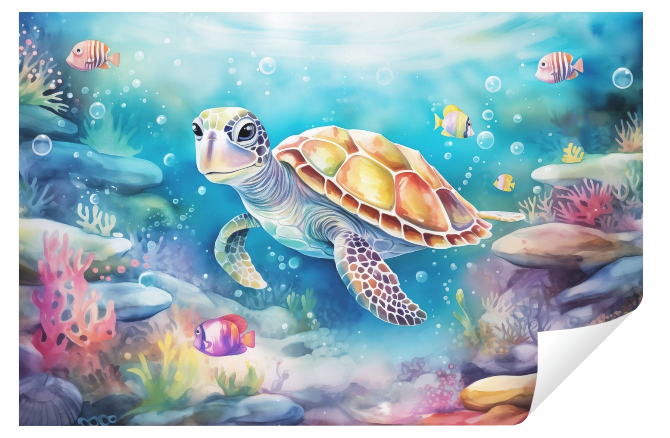 Wallarena Fototapete Kinderzimmer Jungen Mädchen Schildkröte günstig online kaufen
