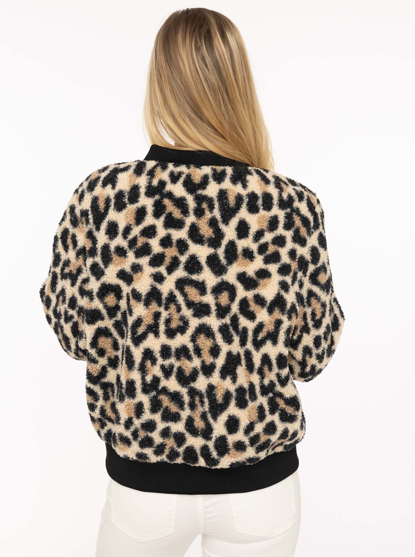 Zwillingsherz Bomberjacke "Classic Leo" stylisch,kuschelig, Rippbündchen