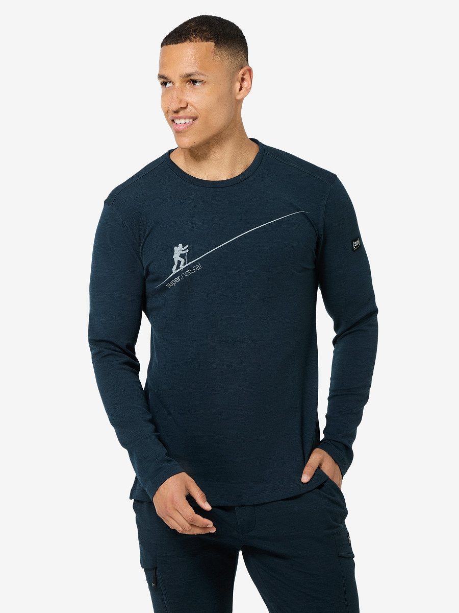 Sweatshirt für Herren, Merino M HAUTE ROUTE BRUSH LS