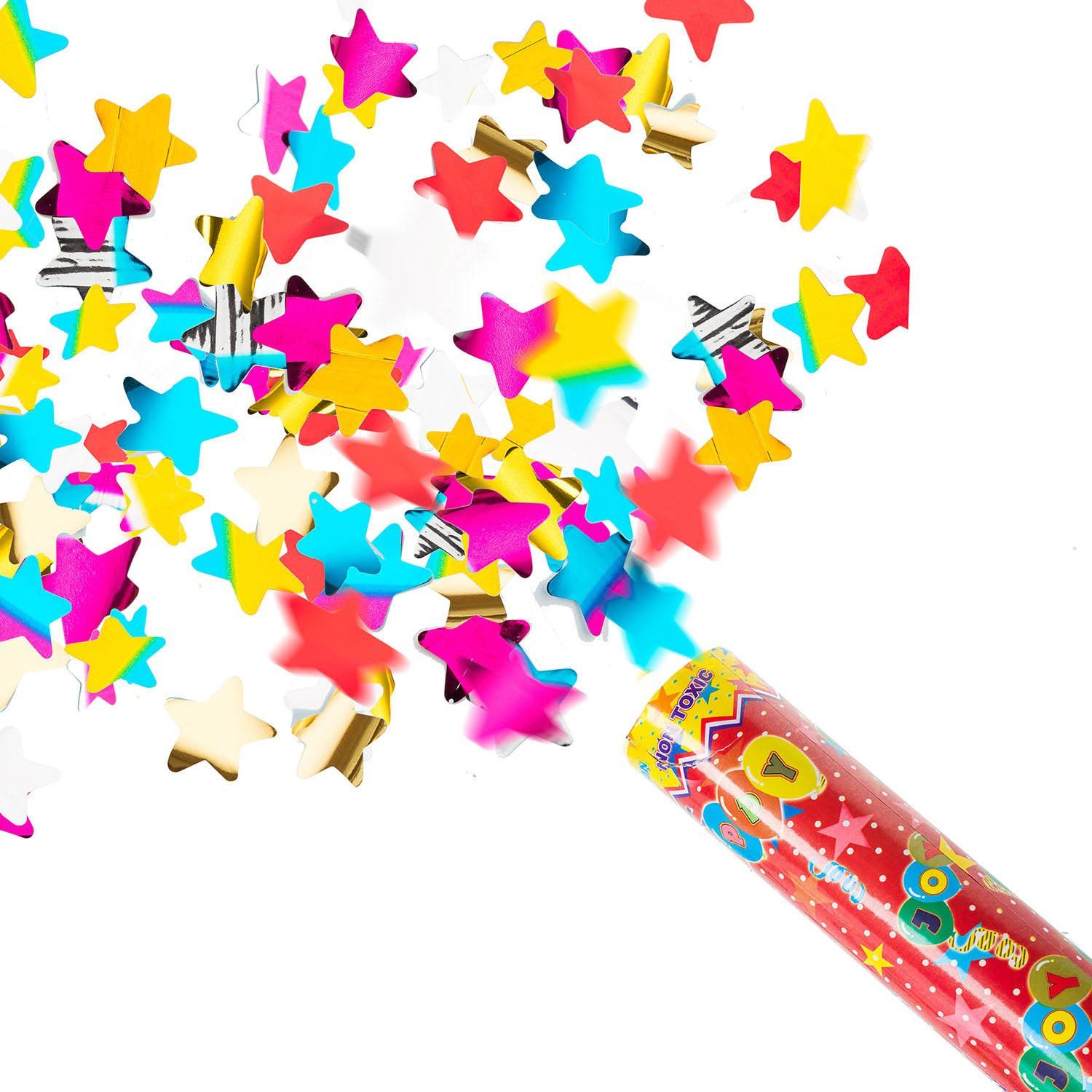 Goods+Gadgets Konfetti GOODS+GADGETS Konfetti Kanone Blaster 100 cm – Party Popper XXL, Konfetti-Shooter Party Popper