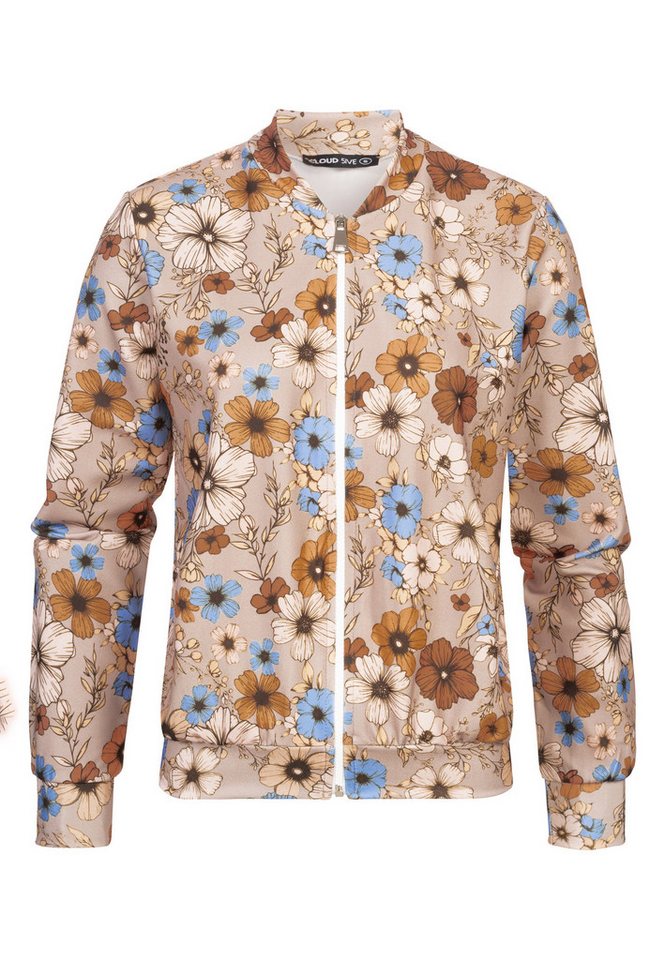 CLOUD 5IVE Bomberjacke CLOUD 5IVE Blouson with All-Over Flower Print (1-St)
