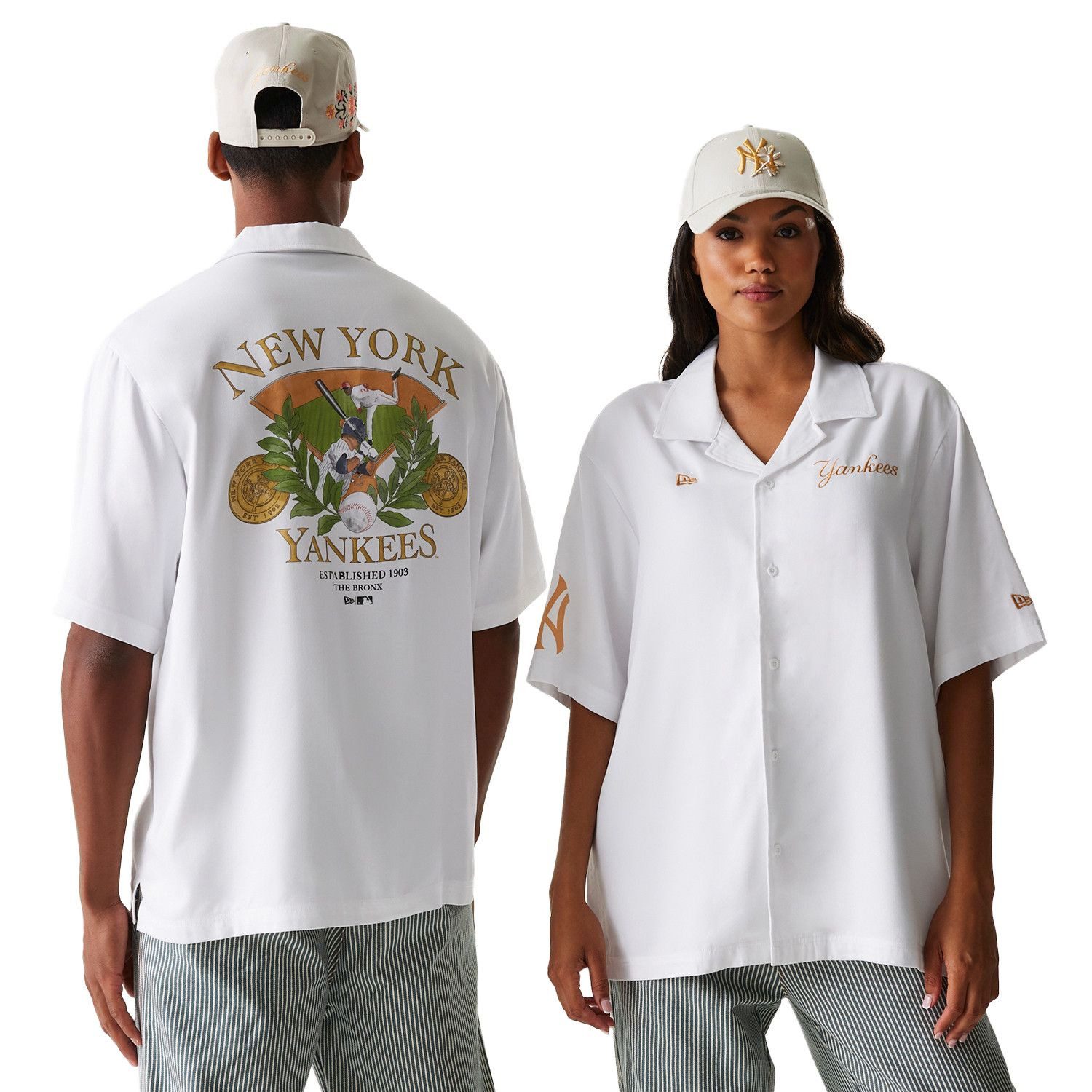 Kurzarmhemd Hemd New Era MLB New York Yankees