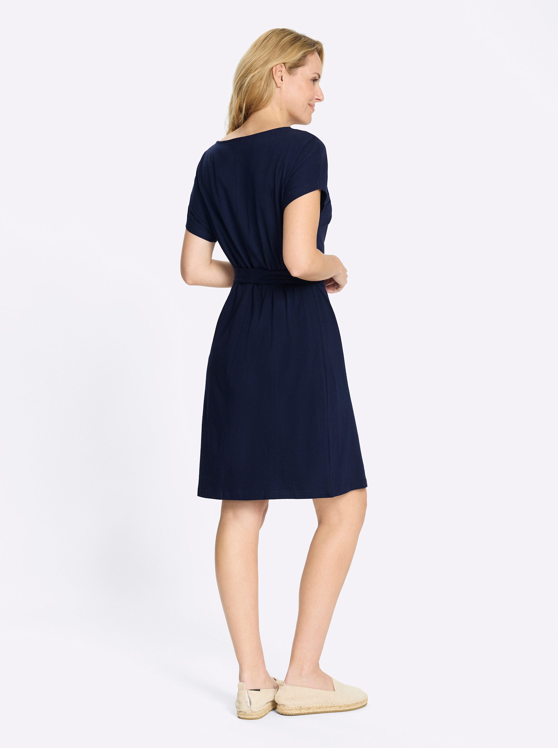 Sieh an! Jerseykleid Jersey-Kleid Kurzarm