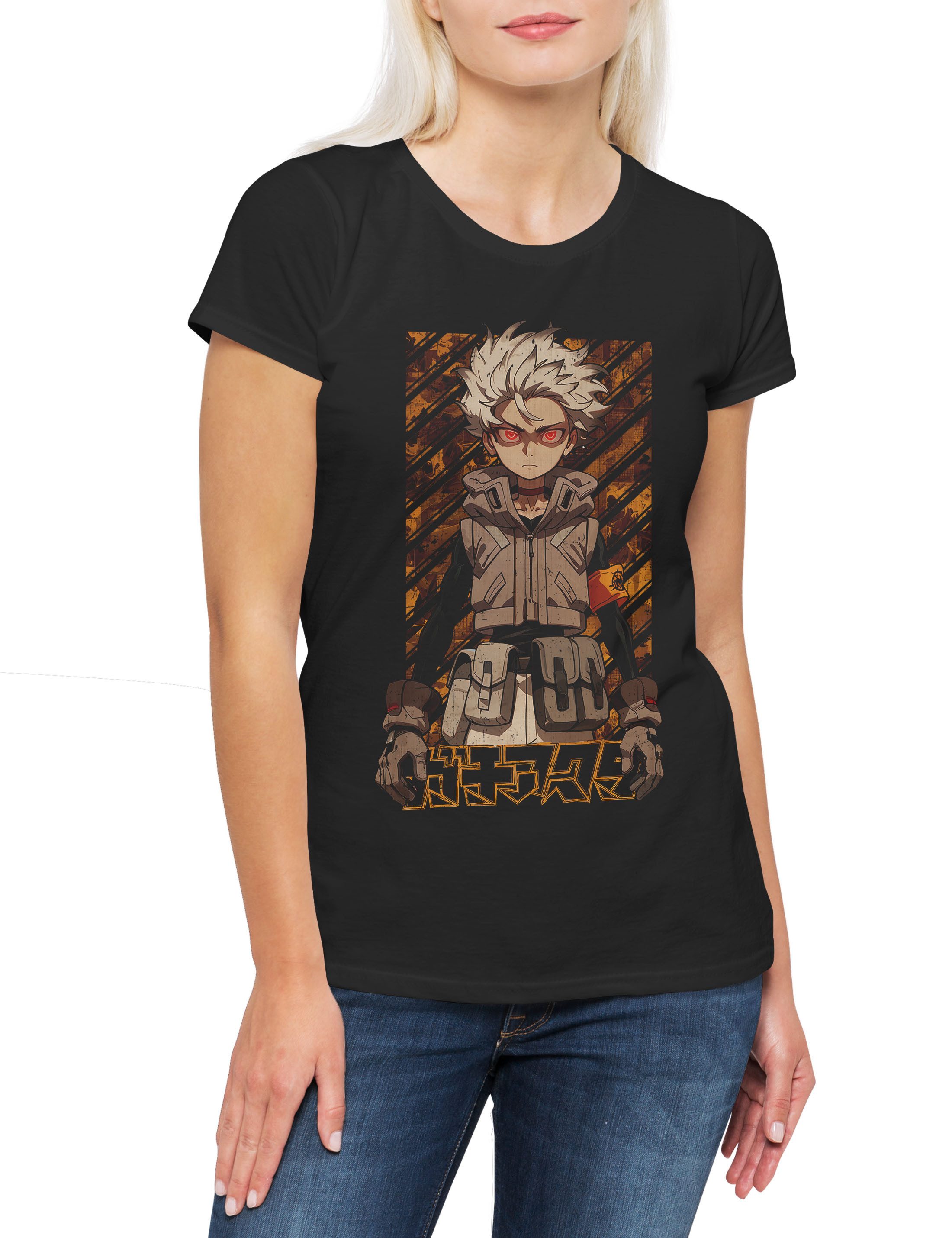 Print-Shirt Rudo Surebrec Damen T-Shirt Zanka Manga Gachiakuta Movie Enjin