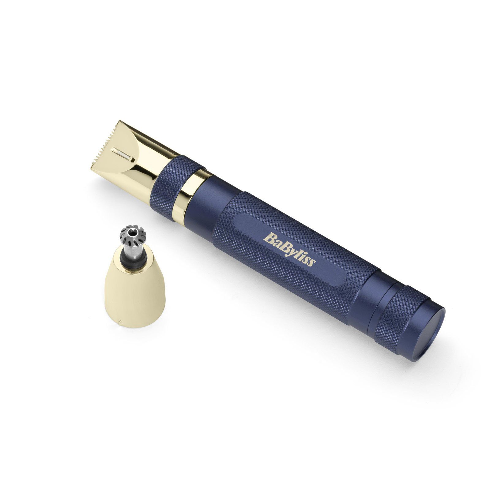 BaByliss Haarschneider E112E, Abwaschbare Aufsätze, Nasen- & Ohrenhaartrimmer blau