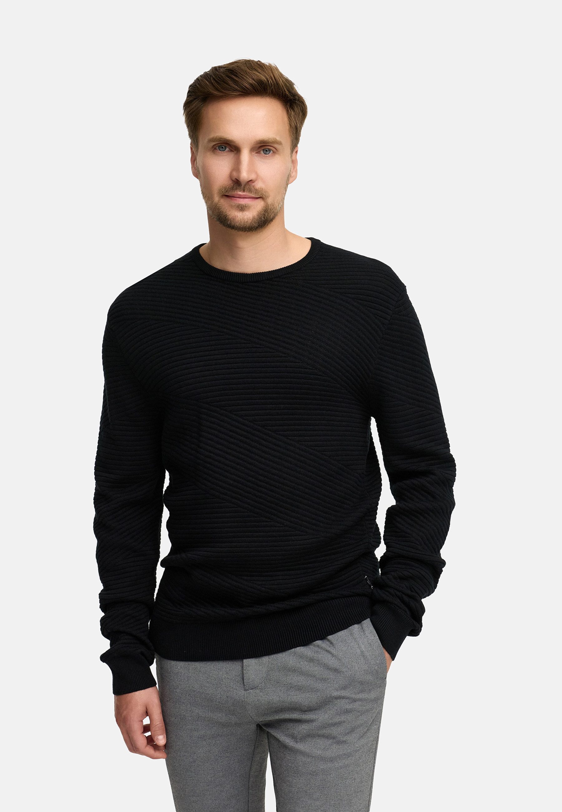 Jeff Strickpullover Herren JFAbram crew Pullover Herrenpullover Strickpullover mit Rundhalsausschnitt