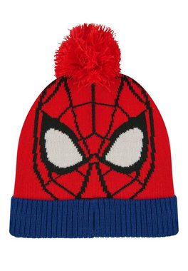 ONOMATO! Bommelmütze Spider-Man Jungen Kinder Winter-Set Mütze & Schal (SET)