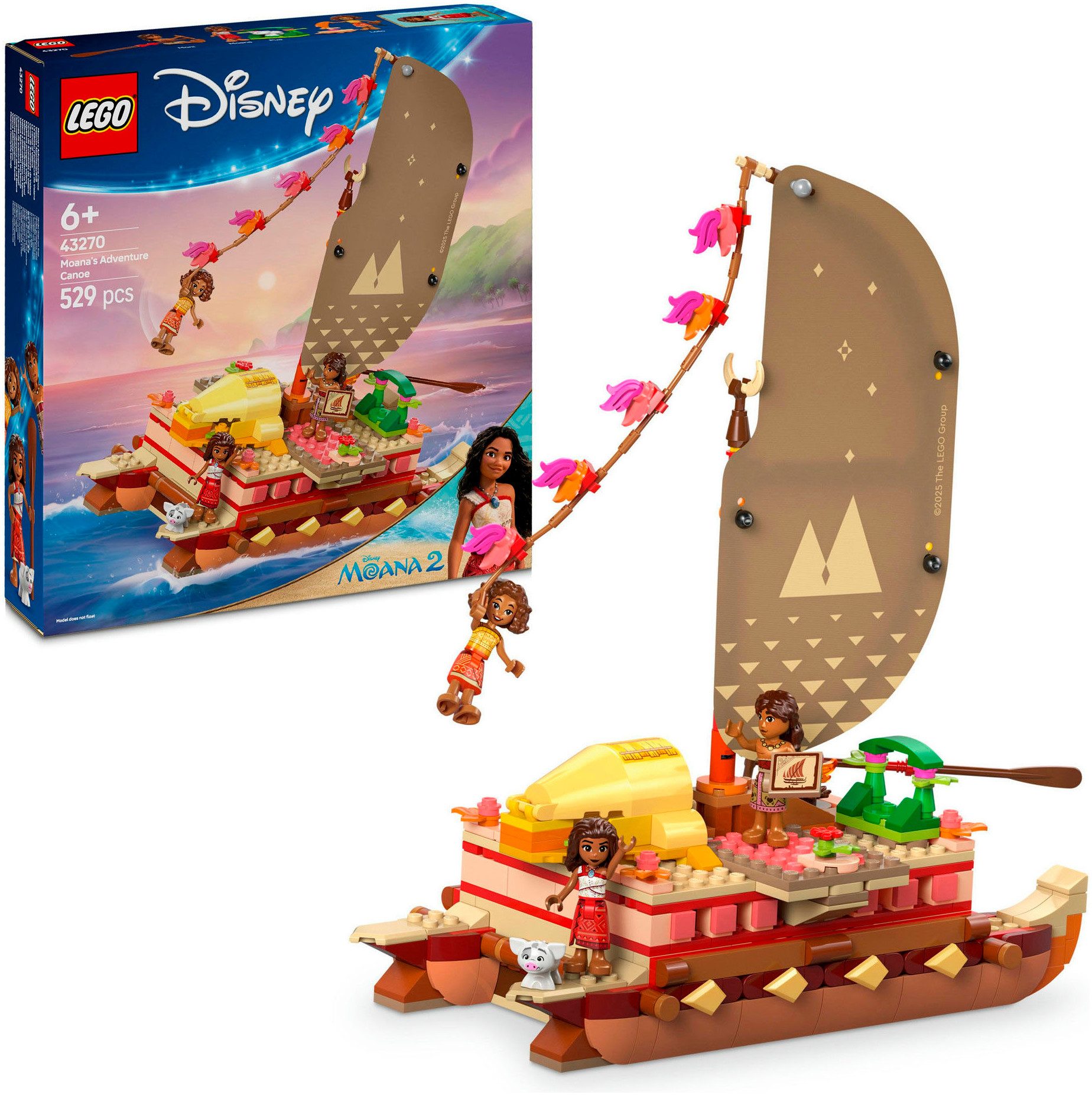 LEGO® Vaianas Abenteuerfloß (43270), LEGO Disney Princess Konstruktionsspie günstig online kaufen