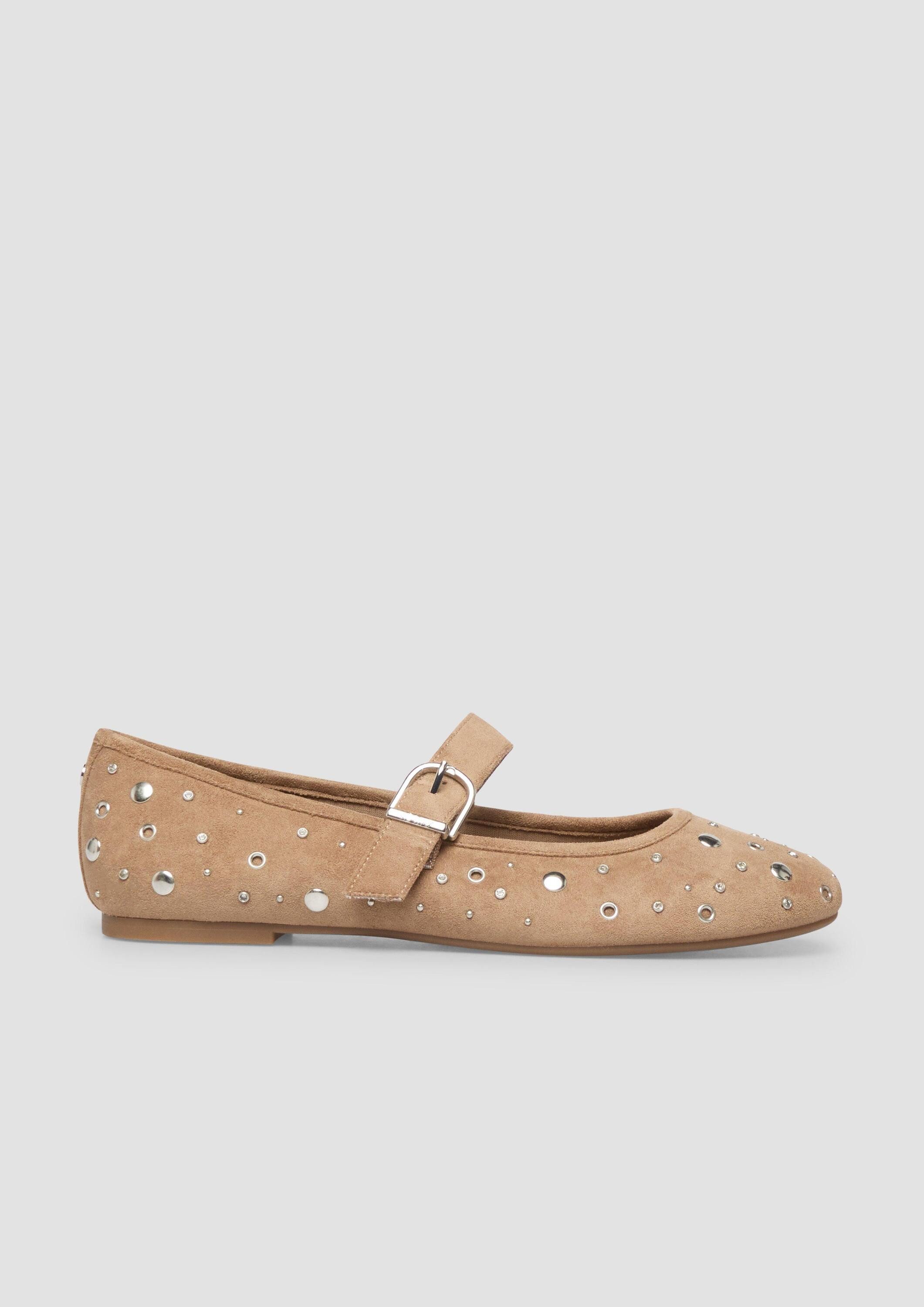 s.Oliver Ballerinas Ballerina Ballerinas in Leder-Optik mit Nieten
