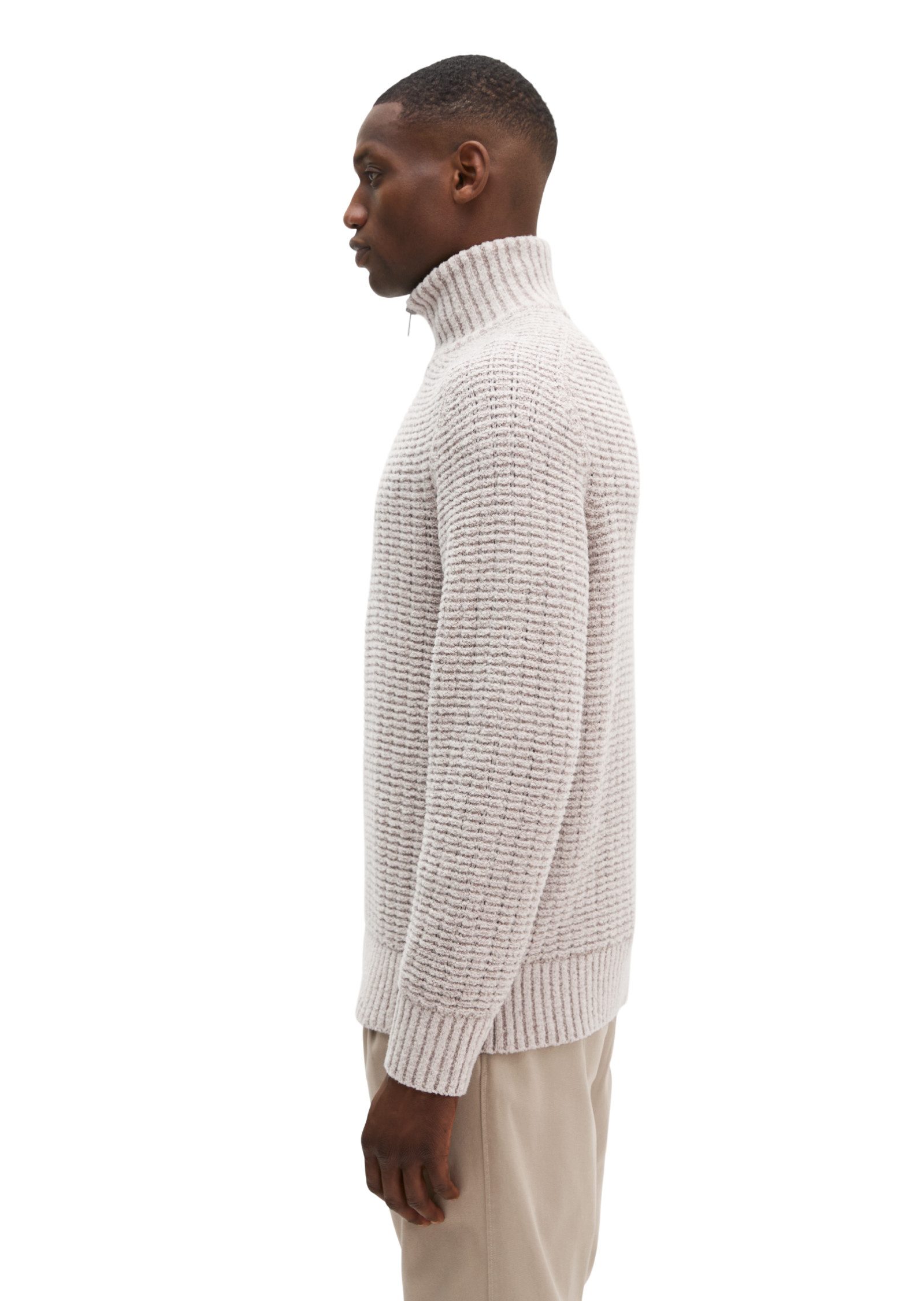 Marc O'Polo Rollkragenpullover aus Bio-Baumwoll-Schurwoll-Mix